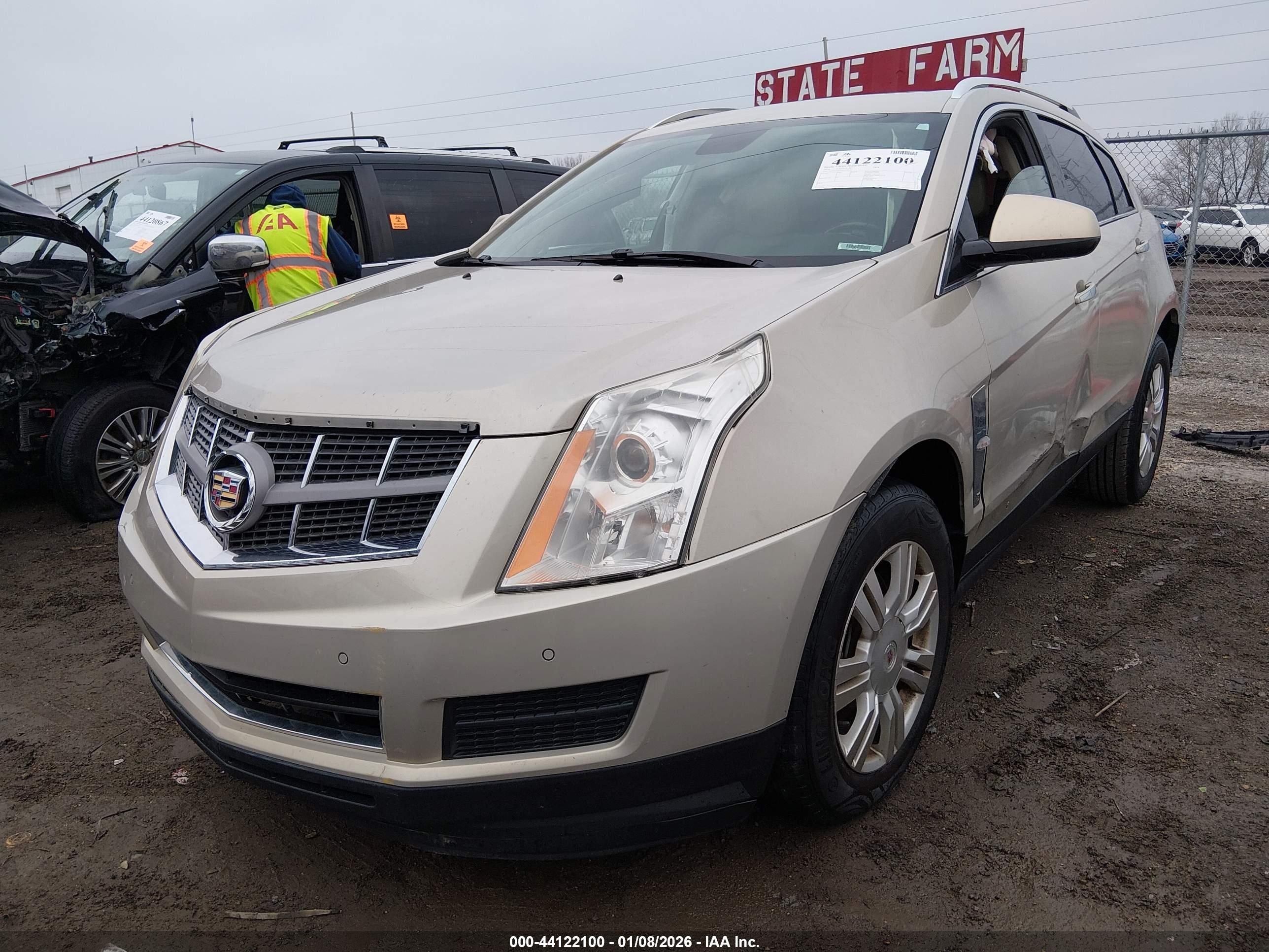 2010 Cadillac Srx Luxury Collection Золотой vin: 3GYFNAEY3AS510735