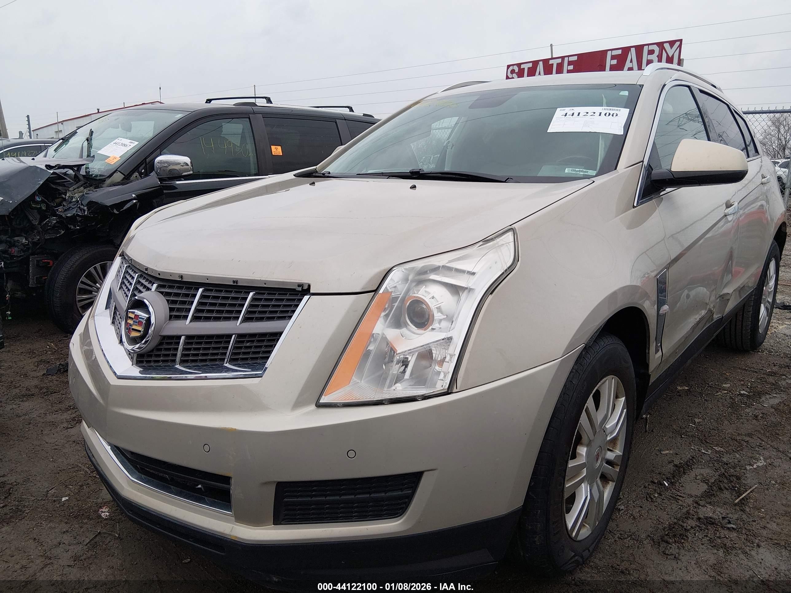 2010 Cadillac Srx Luxury Collection Золотой vin: 3GYFNAEY3AS510735