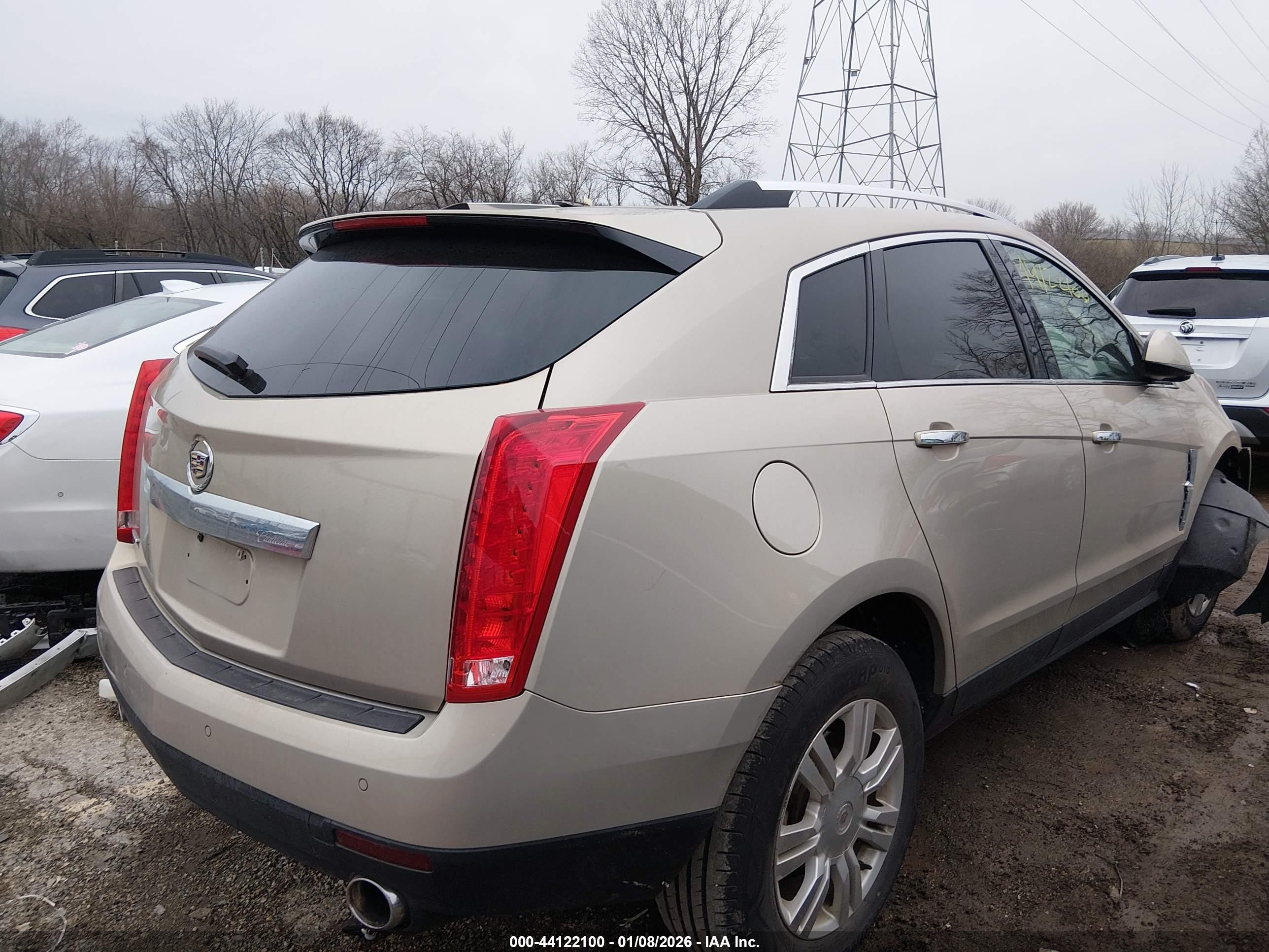 2010 Cadillac Srx Luxury Collection Золотой vin: 3GYFNAEY3AS510735