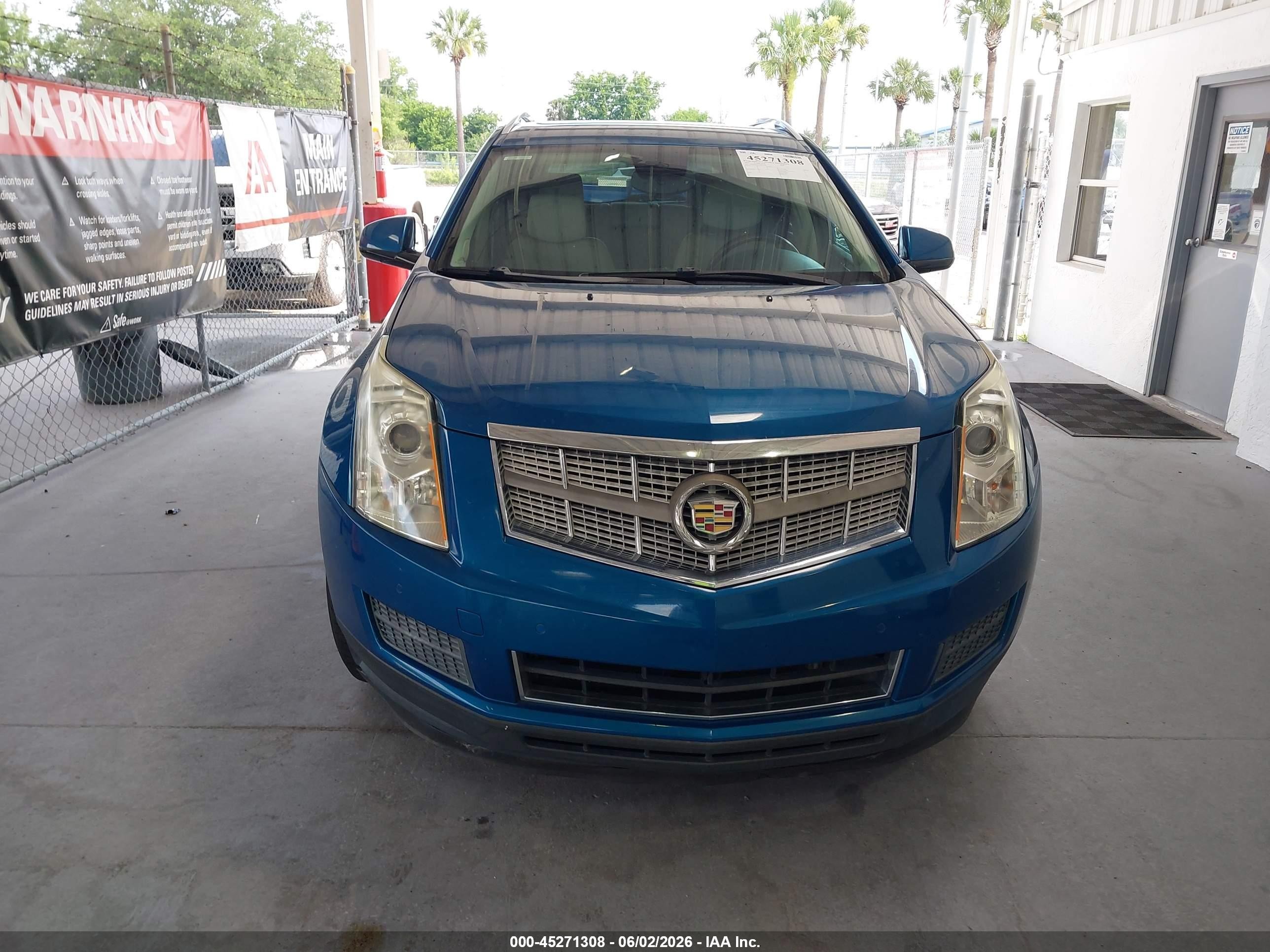 2010 Cadillac Srx Luxury Collection Blue vin: 3GYFNAEY4AS566084