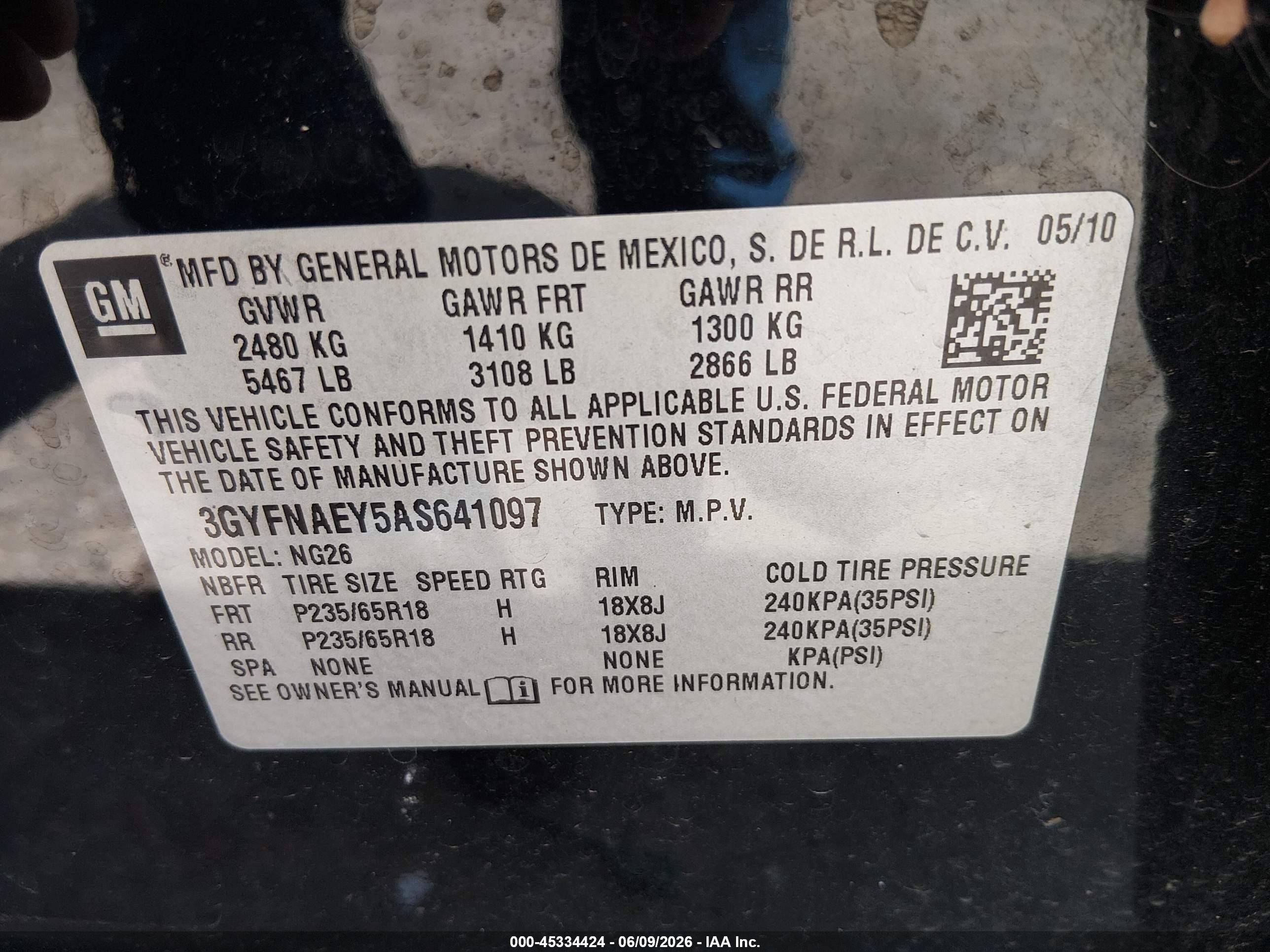 2010 Cadillac Srx Luxury Collection Black vin: 3GYFNAEY5AS641097