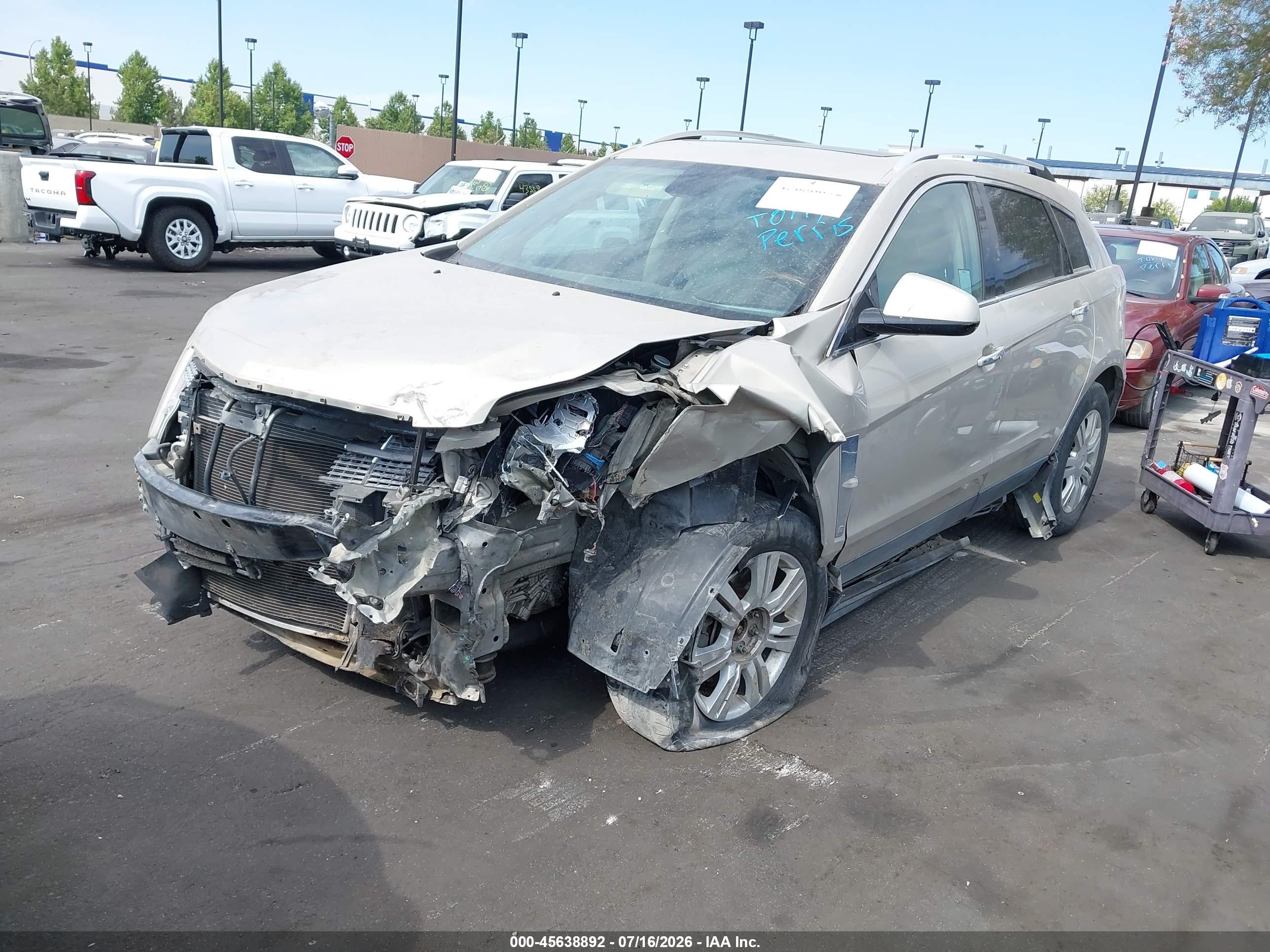 2011 Cadillac Srx Luxury Collection Gold vin: 3GYFNAEY5BS611647