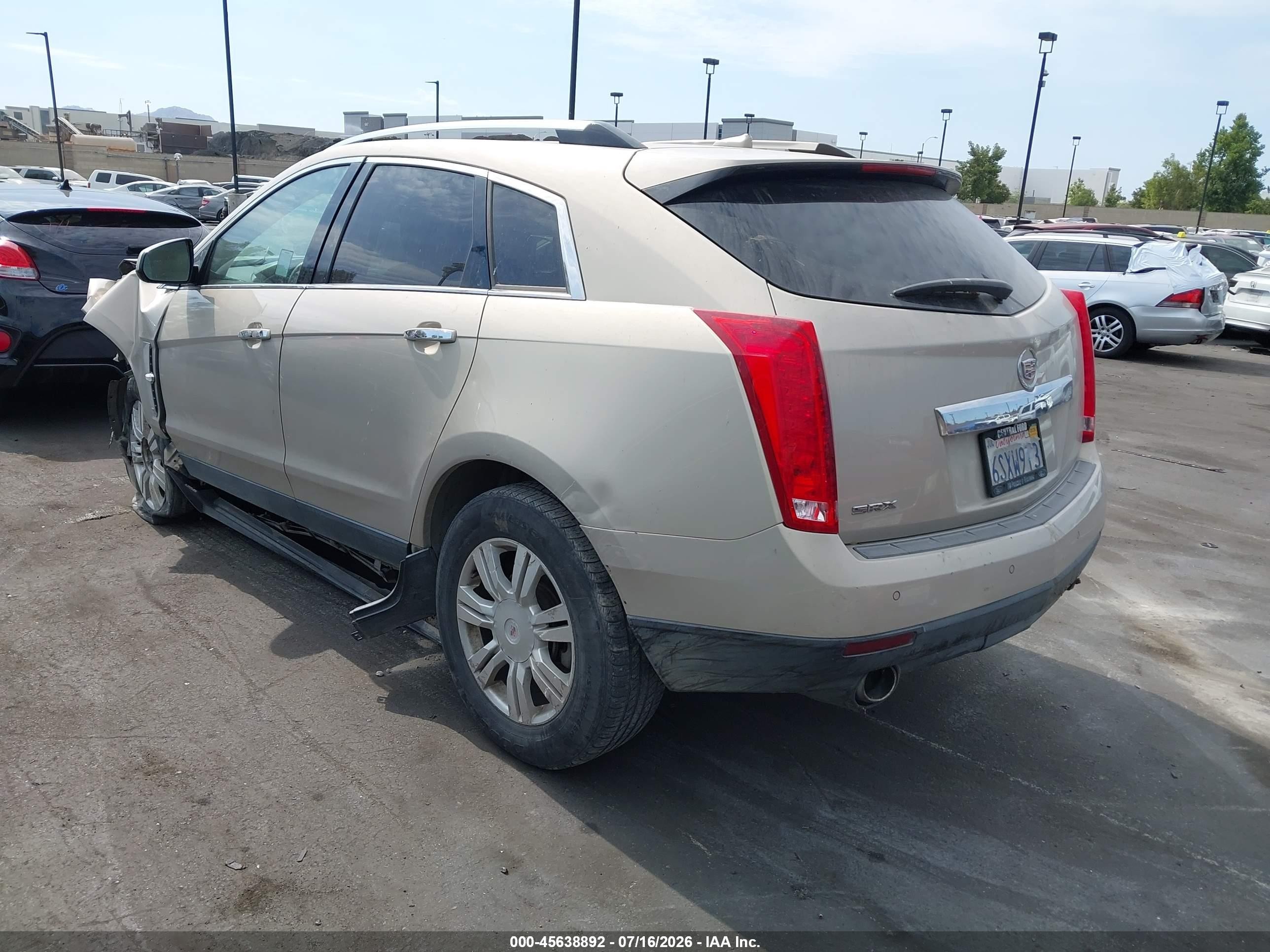 2011 Cadillac Srx Luxury Collection Gold vin: 3GYFNAEY5BS611647