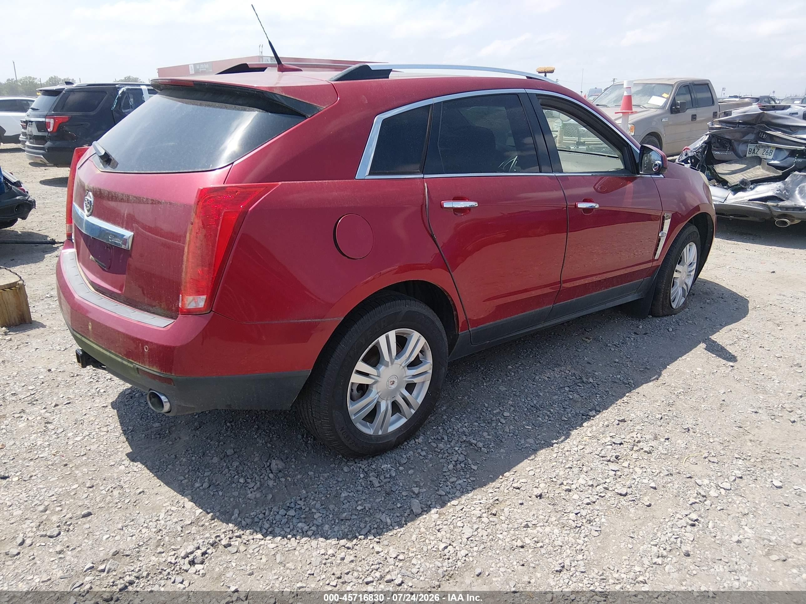 2010 Cadillac Srx Luxury Collection Red vin: 3GYFNAEY6AS500975