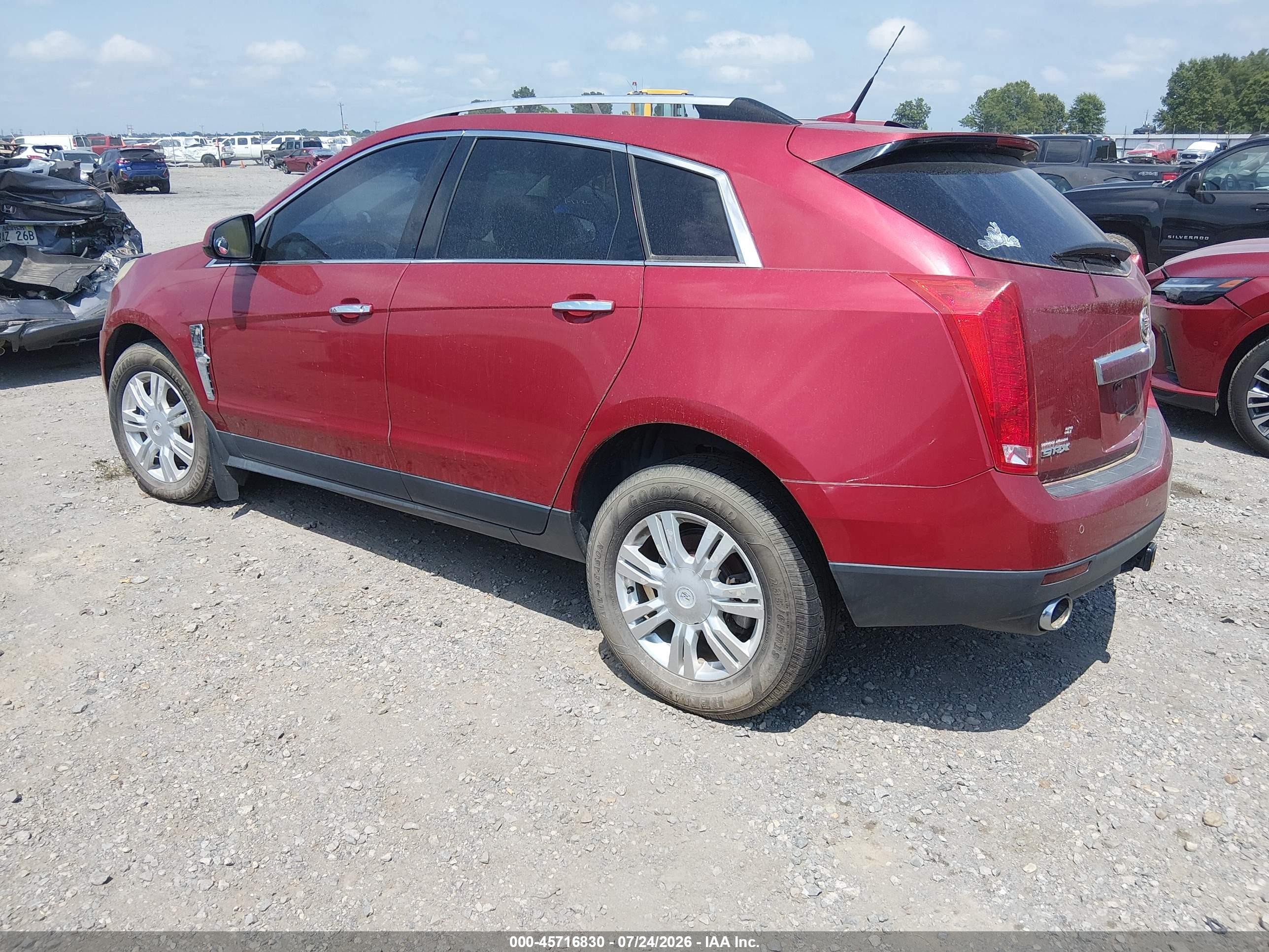 2010 Cadillac Srx Luxury Collection Red vin: 3GYFNAEY6AS500975