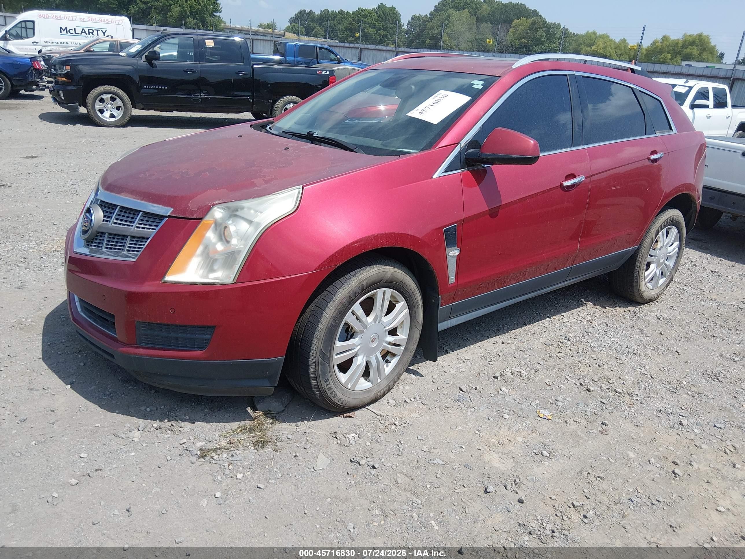 2010 Cadillac Srx Luxury Collection Red vin: 3GYFNAEY6AS500975