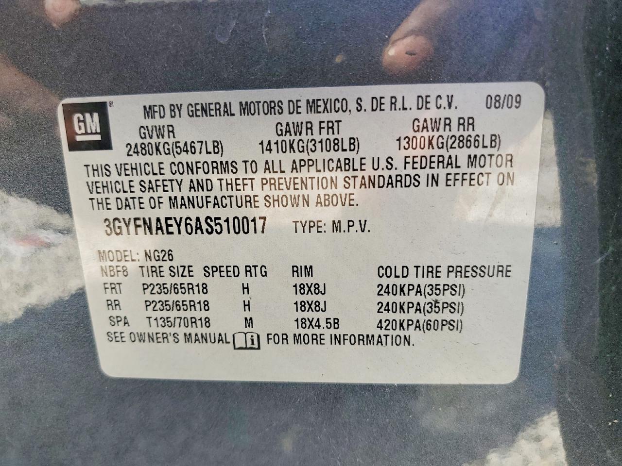 2010 Cadillac Srx Luxury Collection Gray vin: 3GYFNAEY6AS510017