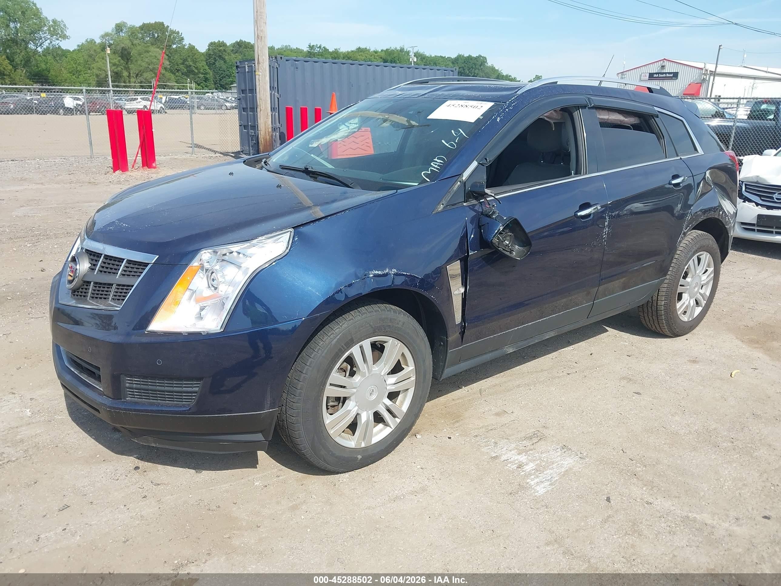 2010 Cadillac Srx Luxury Collection Blue vin: 3GYFNAEY6AS604804