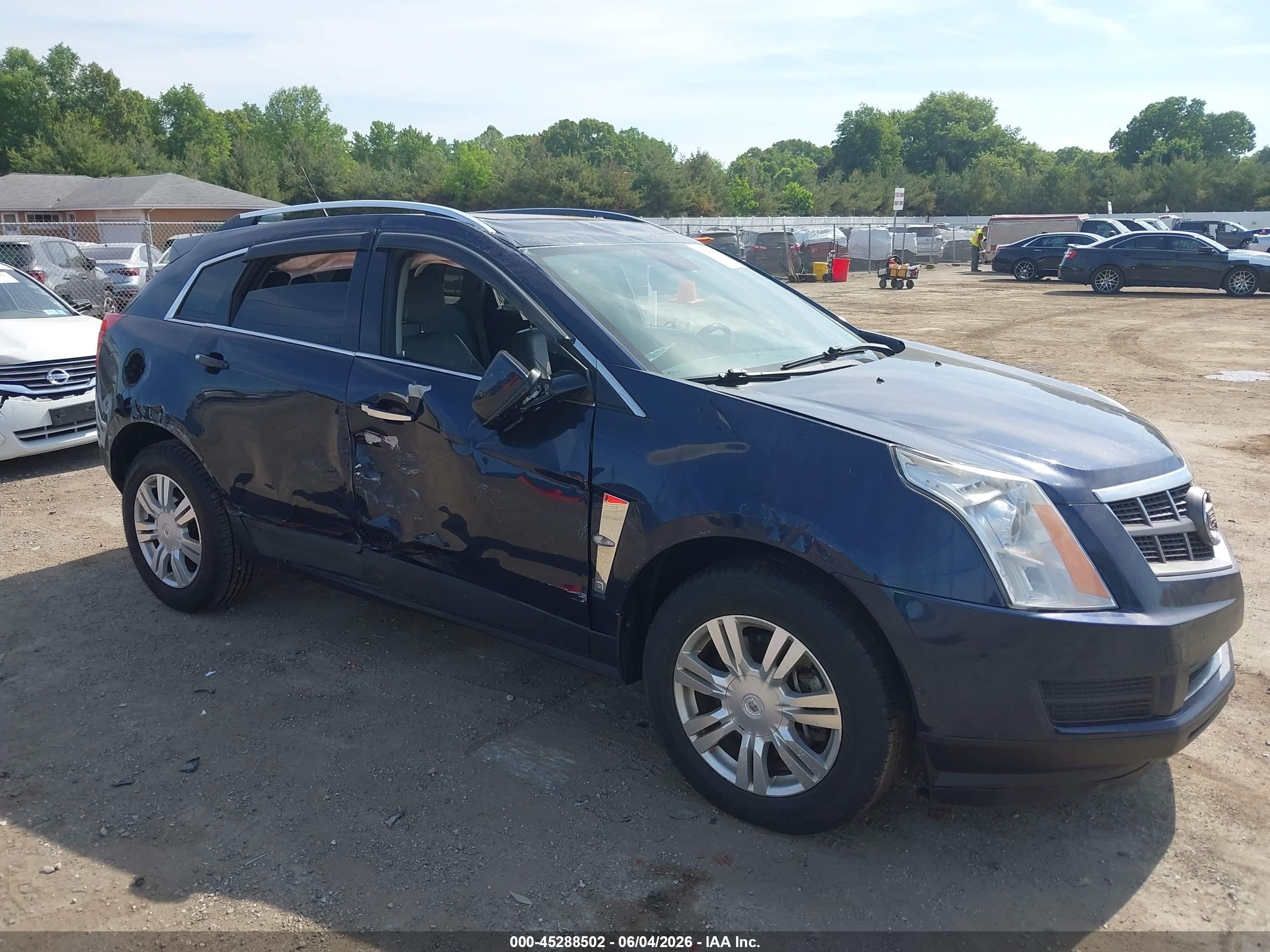 2010 Cadillac Srx Luxury Collection Blue vin: 3GYFNAEY6AS604804