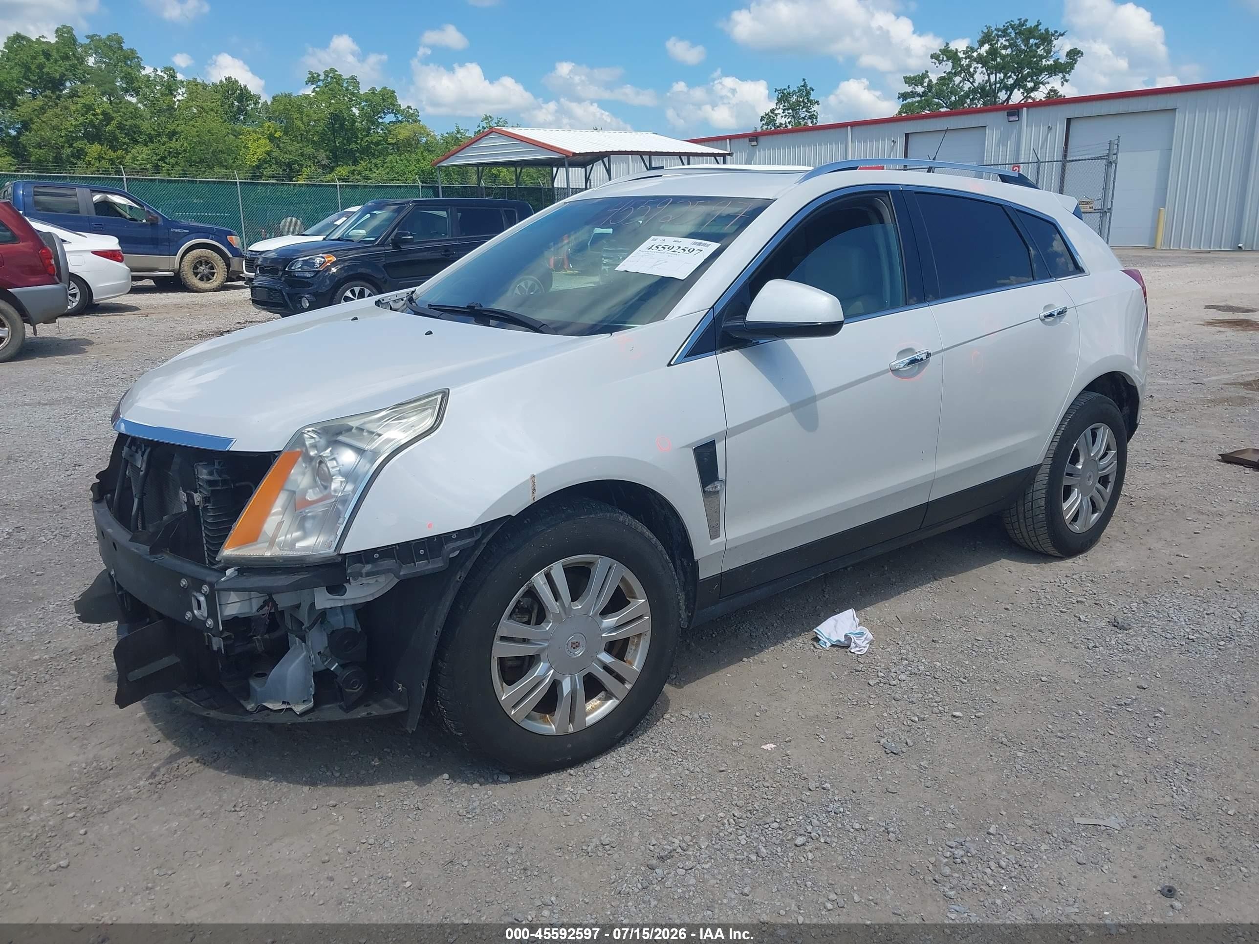 2011 Cadillac Srx Luxury Collection White vin: 3GYFNAEY6BS555279
