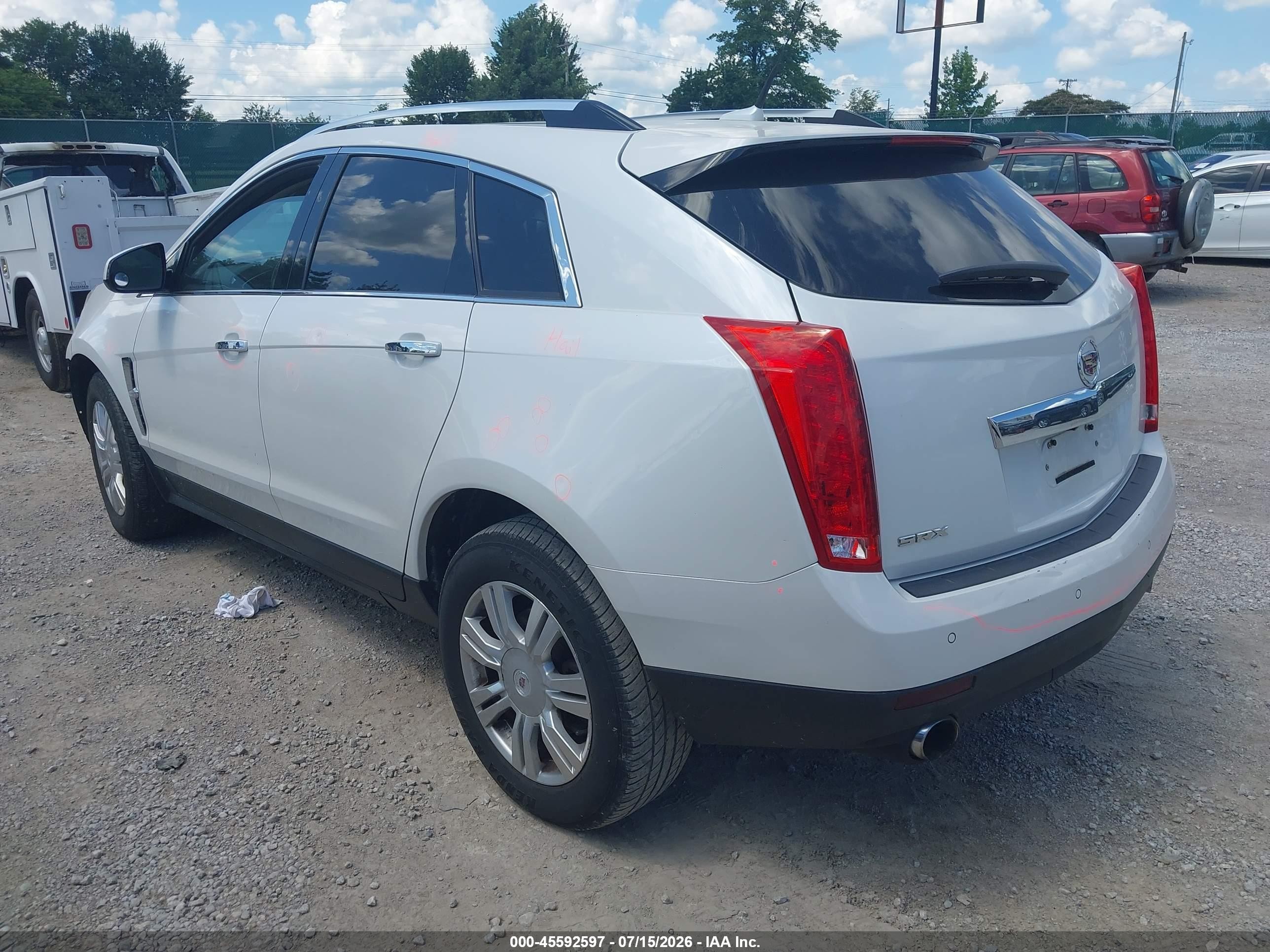 2011 Cadillac Srx Luxury Collection White vin: 3GYFNAEY6BS555279