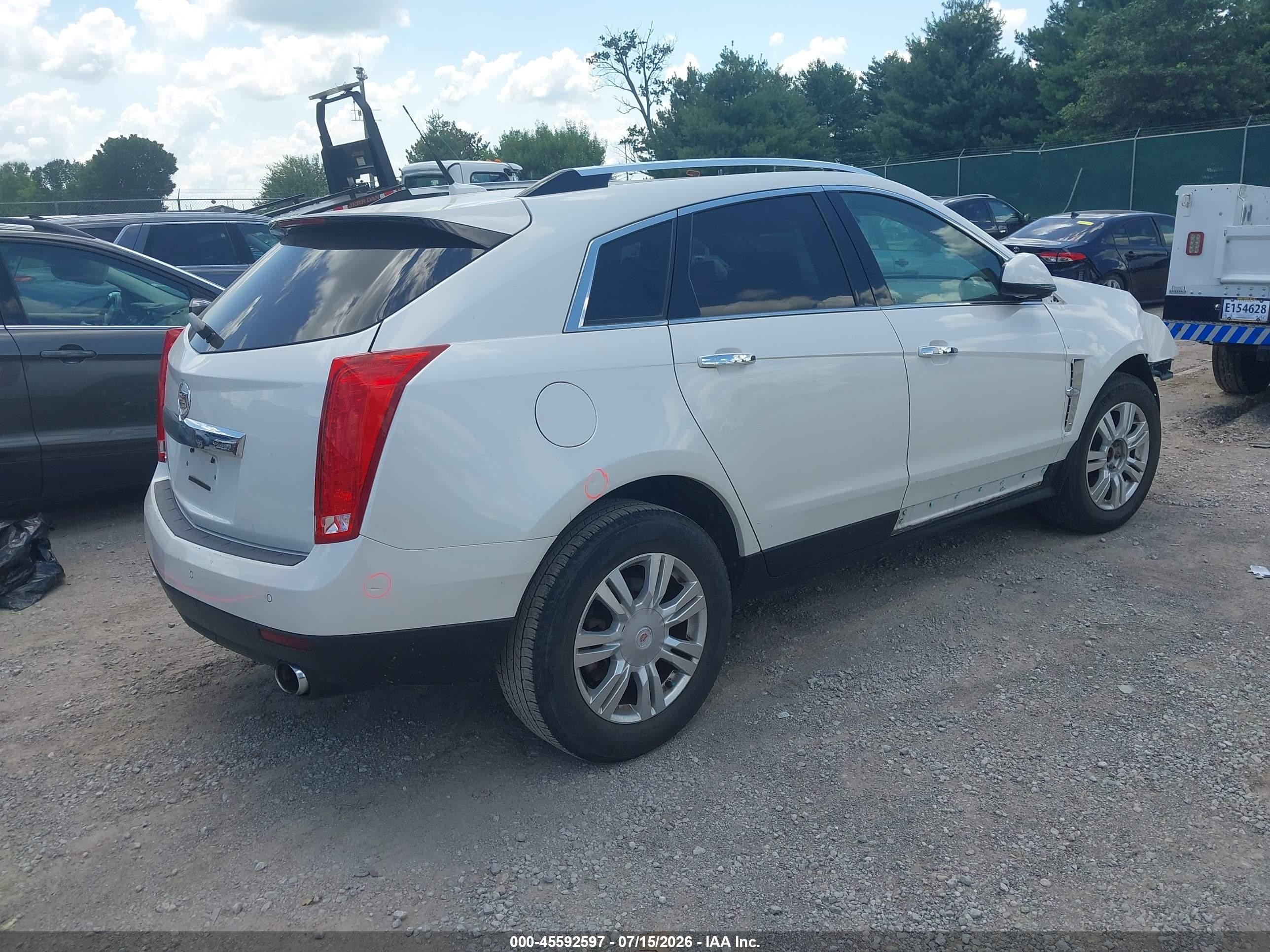 2011 Cadillac Srx Luxury Collection White vin: 3GYFNAEY6BS555279
