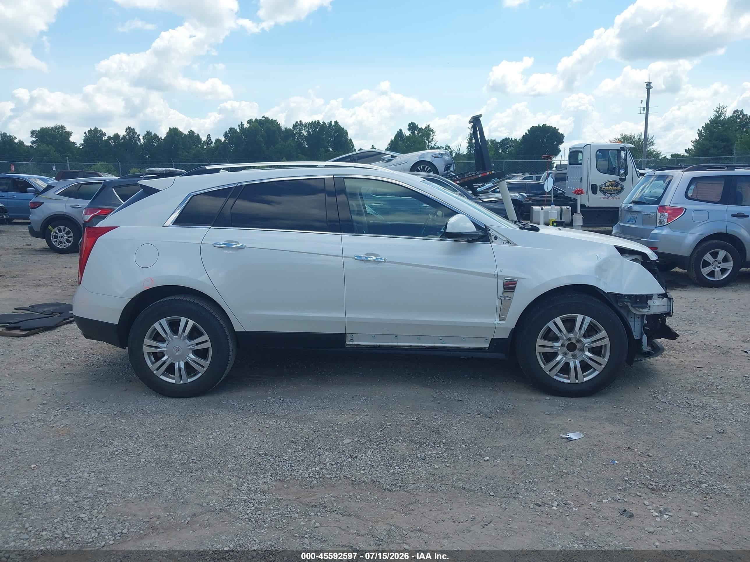 2011 Cadillac Srx Luxury Collection White vin: 3GYFNAEY6BS555279
