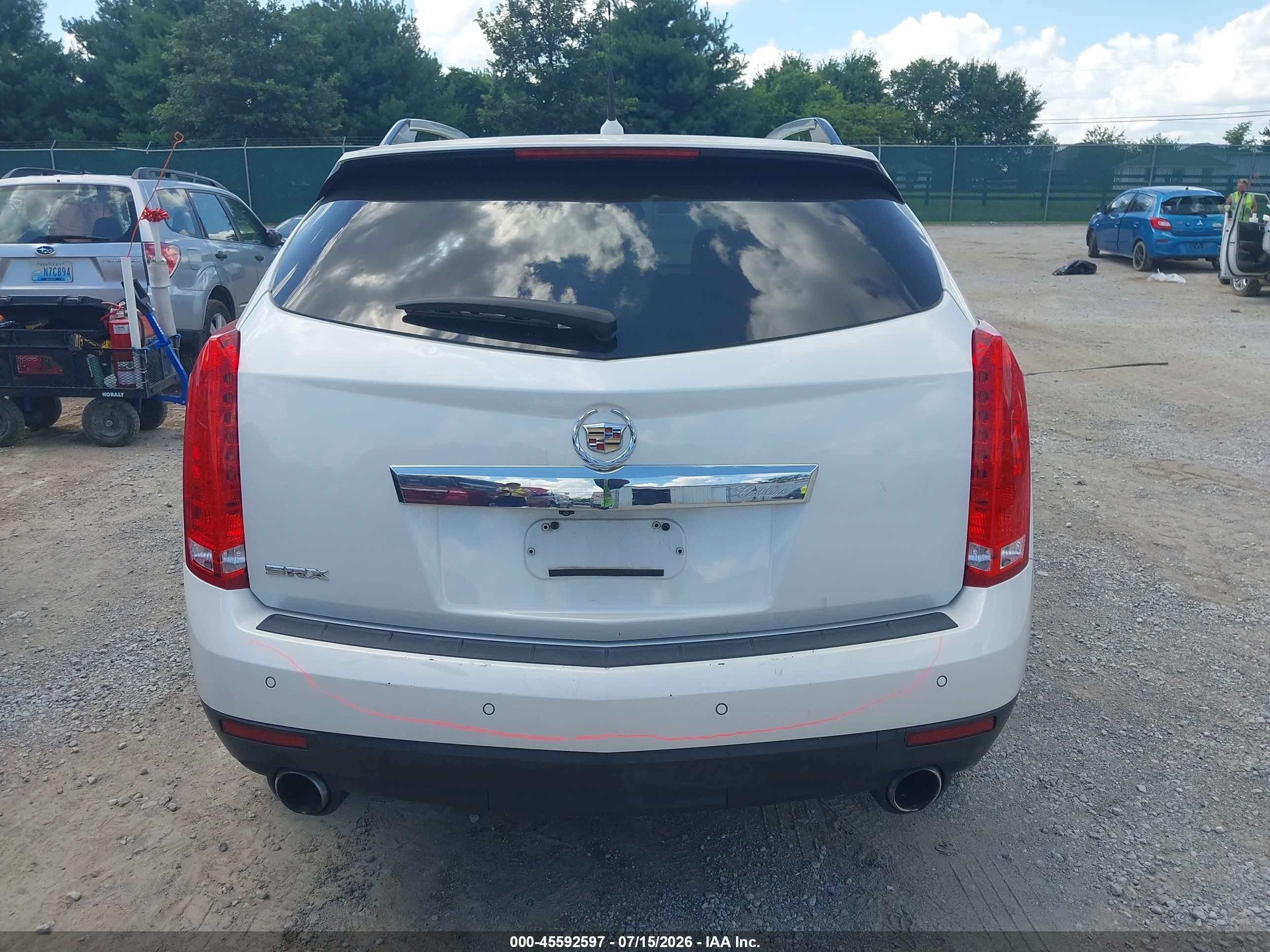 2011 Cadillac Srx Luxury Collection White vin: 3GYFNAEY6BS555279