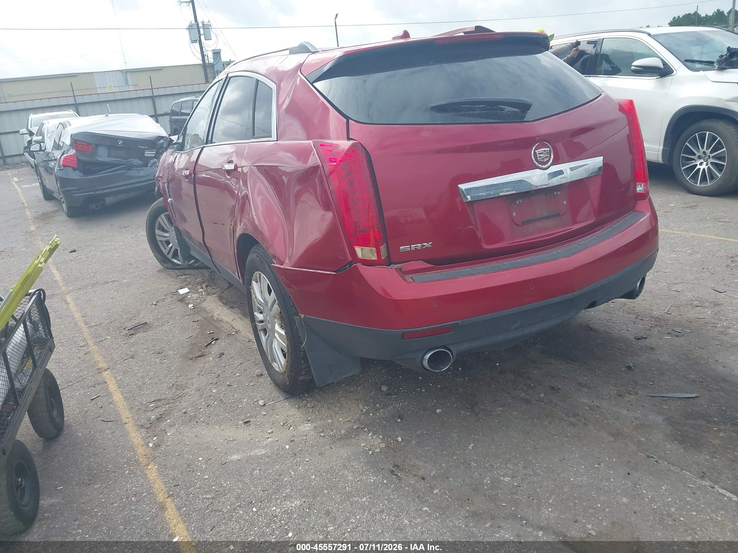 2011 Cadillac Srx Luxury Collection Burgundy vin: 3GYFNAEY6BS613505