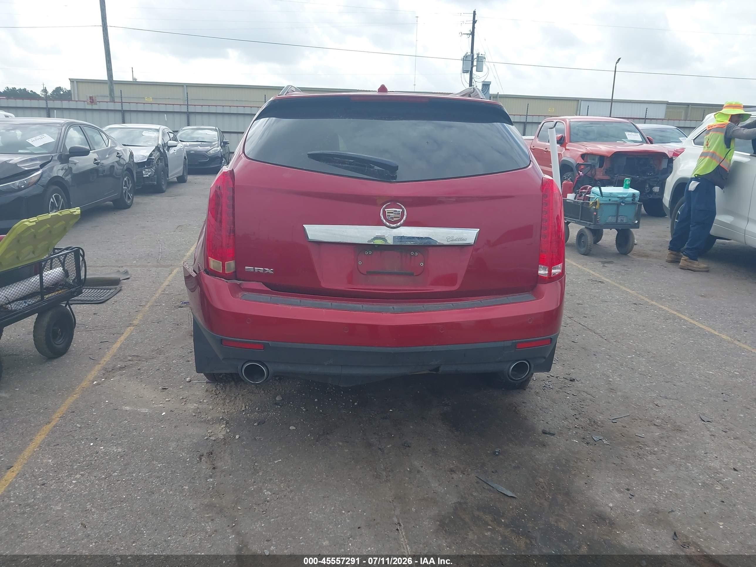 2011 Cadillac Srx Luxury Collection Burgundy vin: 3GYFNAEY6BS613505