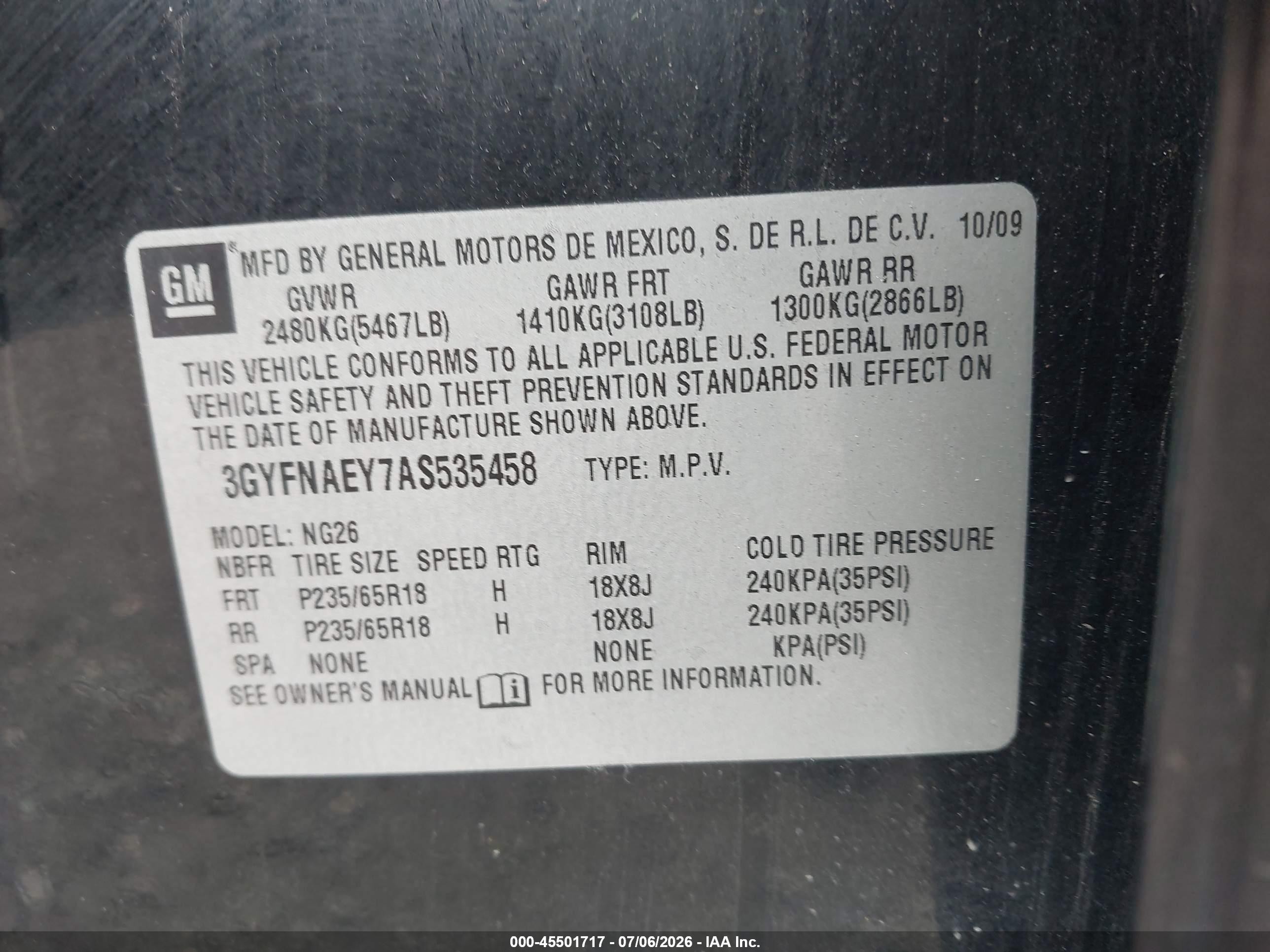 2010 Cadillac Srx Luxury Collection Черный vin: 3GYFNAEY7AS535458