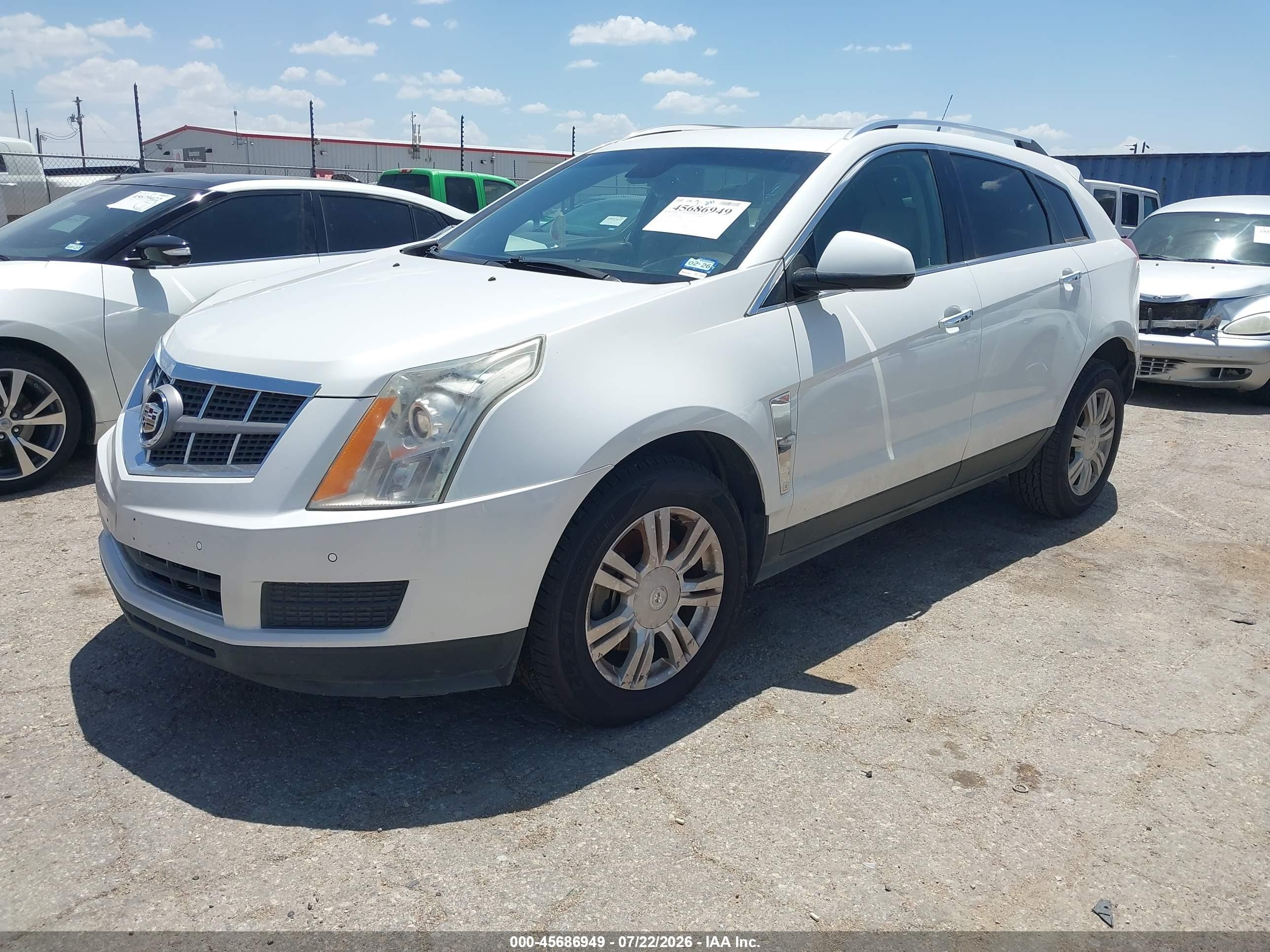 2010 Cadillac Srx Luxury Collection White vin: 3GYFNAEY8AS638338