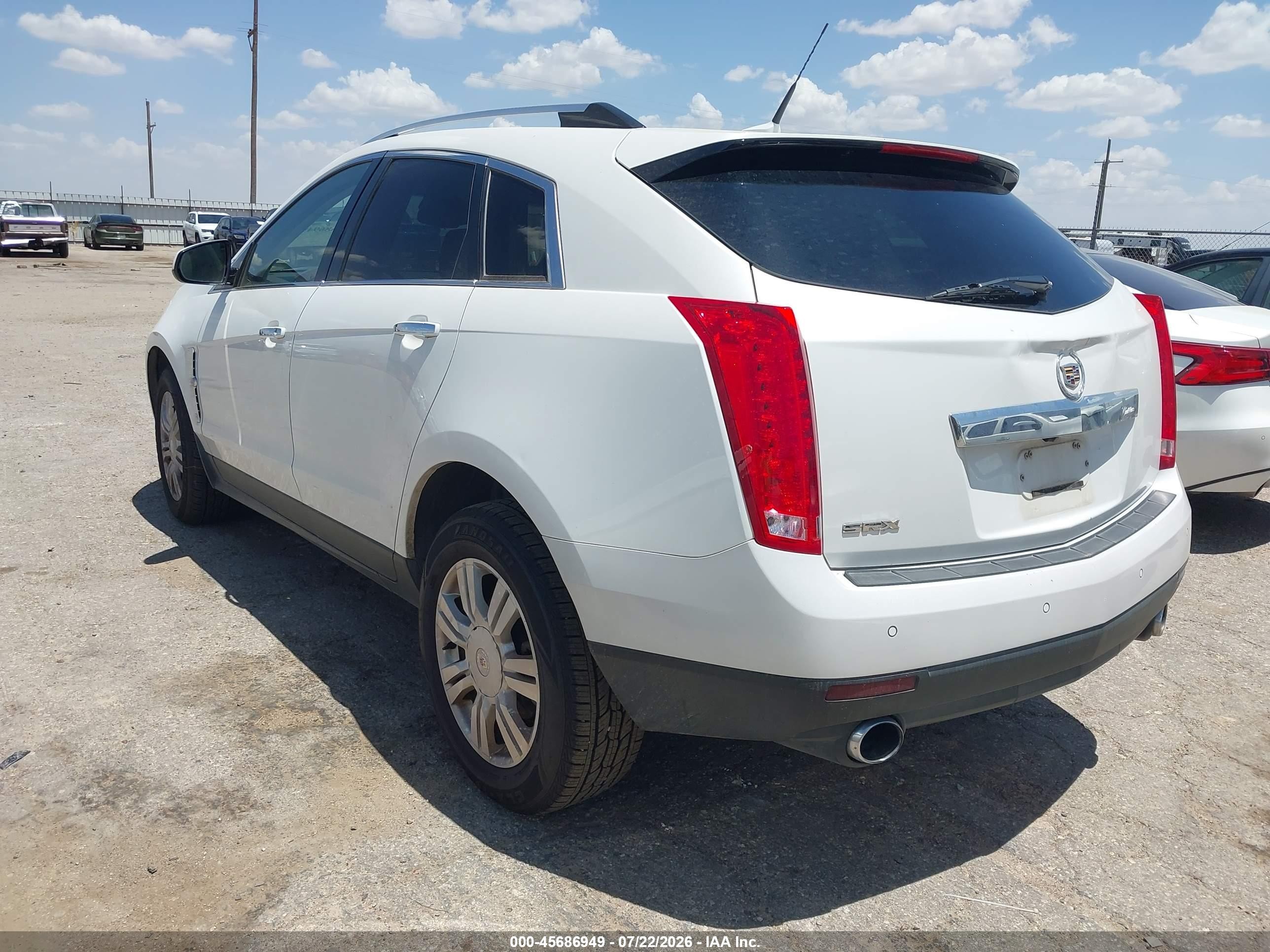 2010 Cadillac Srx Luxury Collection White vin: 3GYFNAEY8AS638338