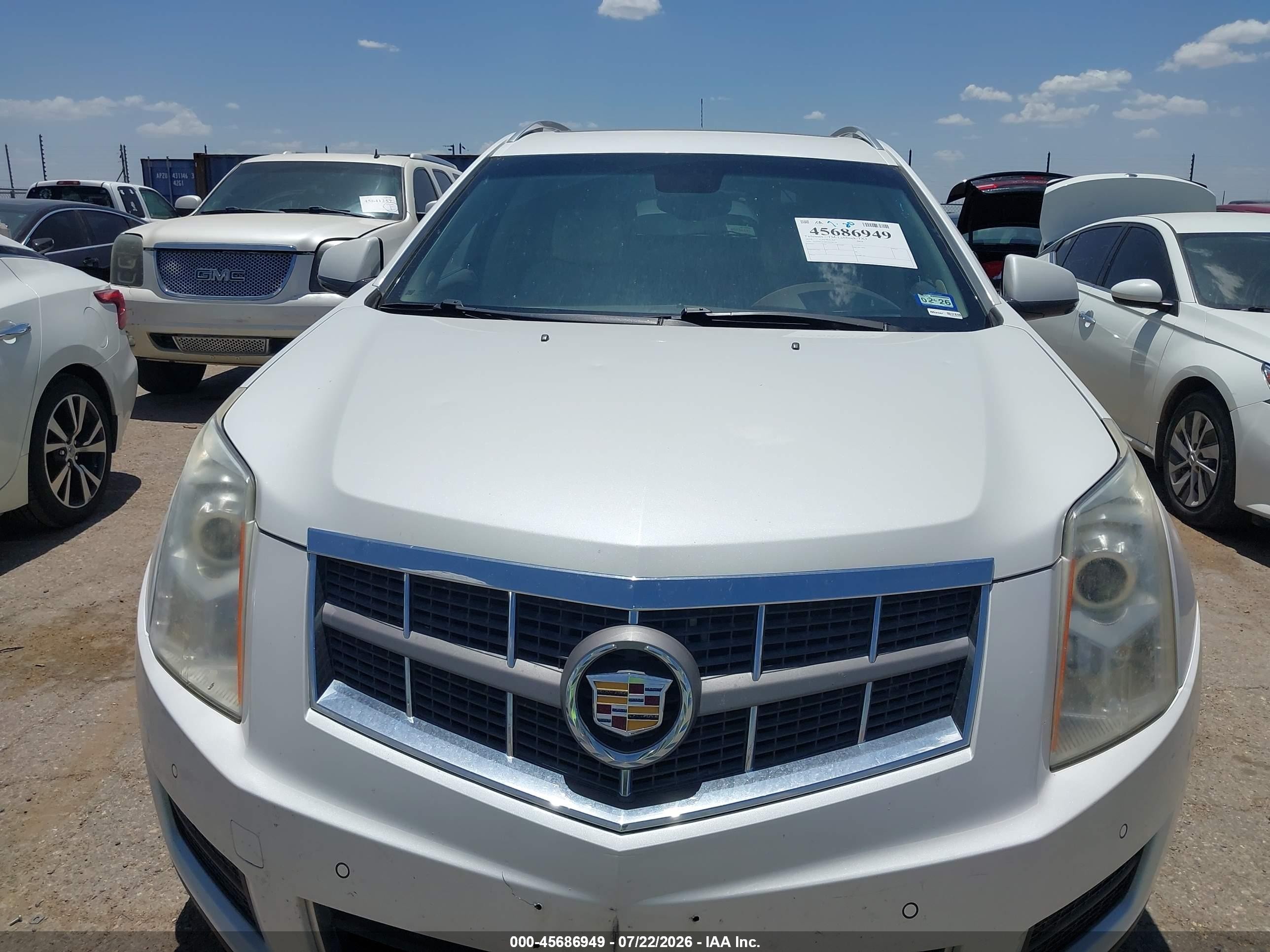 2010 Cadillac Srx Luxury Collection White vin: 3GYFNAEY8AS638338