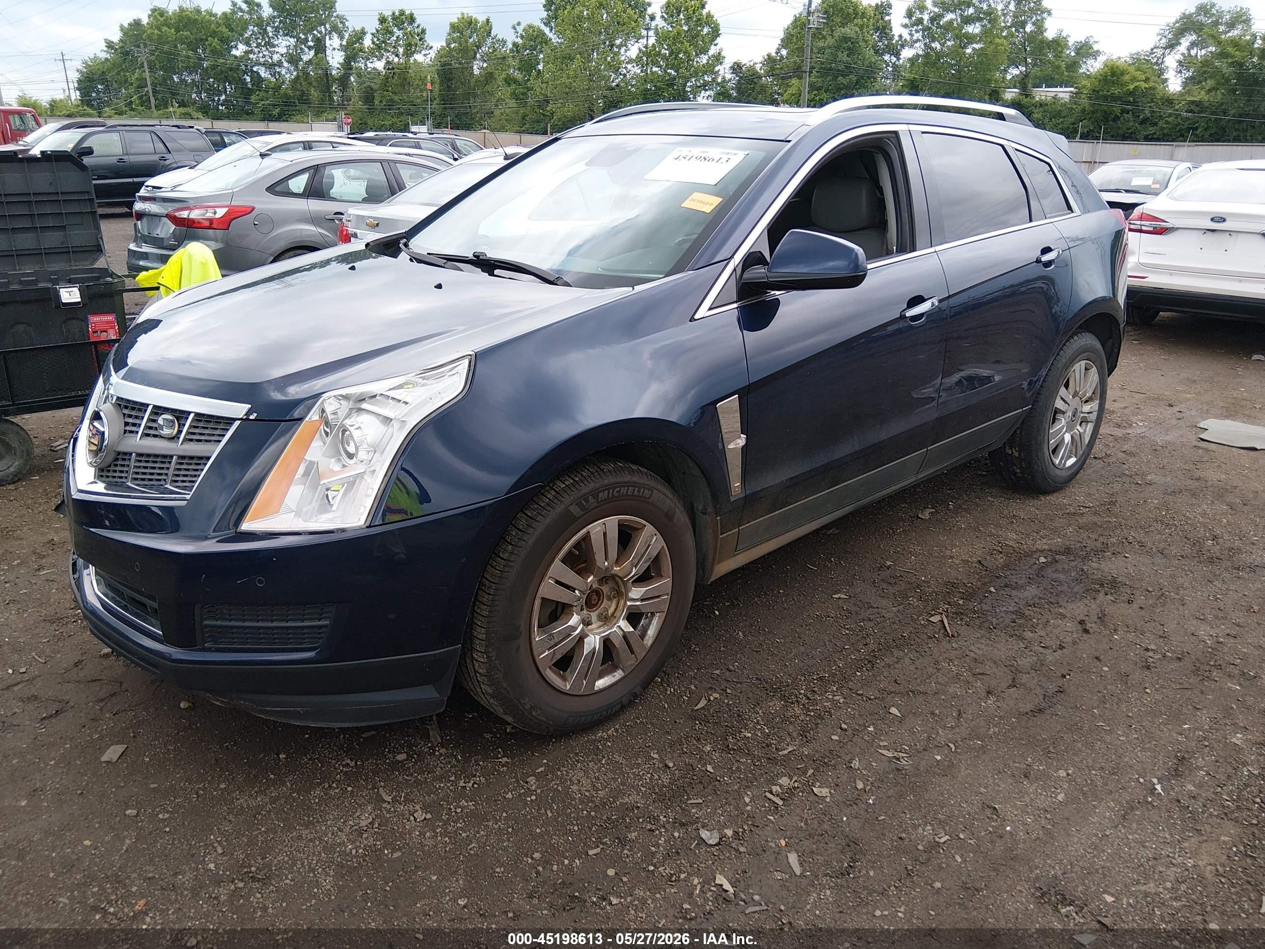 2011 Cadillac Srx Luxury Collection Blue vin: 3GYFNAEY8BS641564