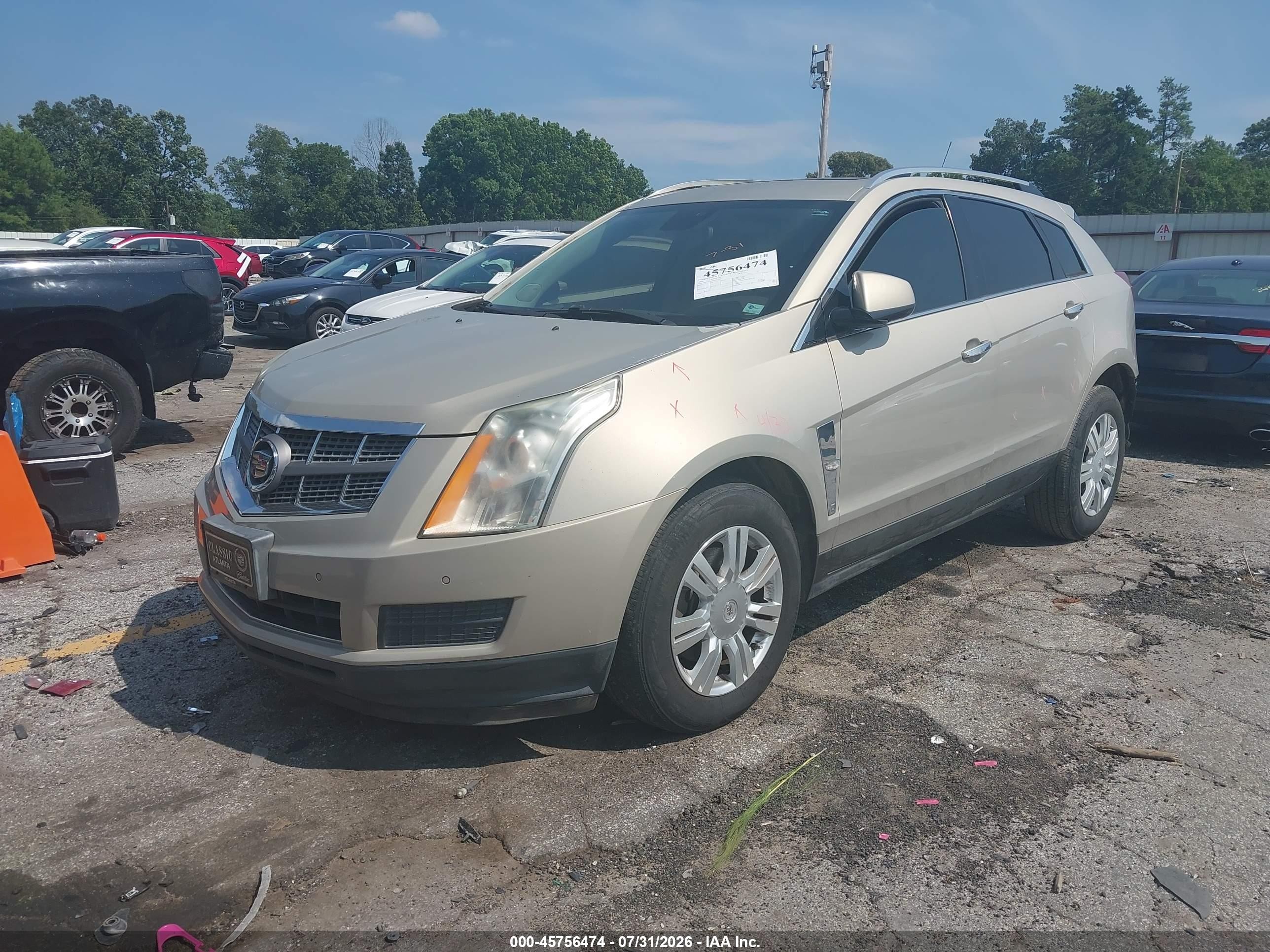 2010 Cadillac Srx Luxury Collection Beige vin: 3GYFNAEY9AS522159