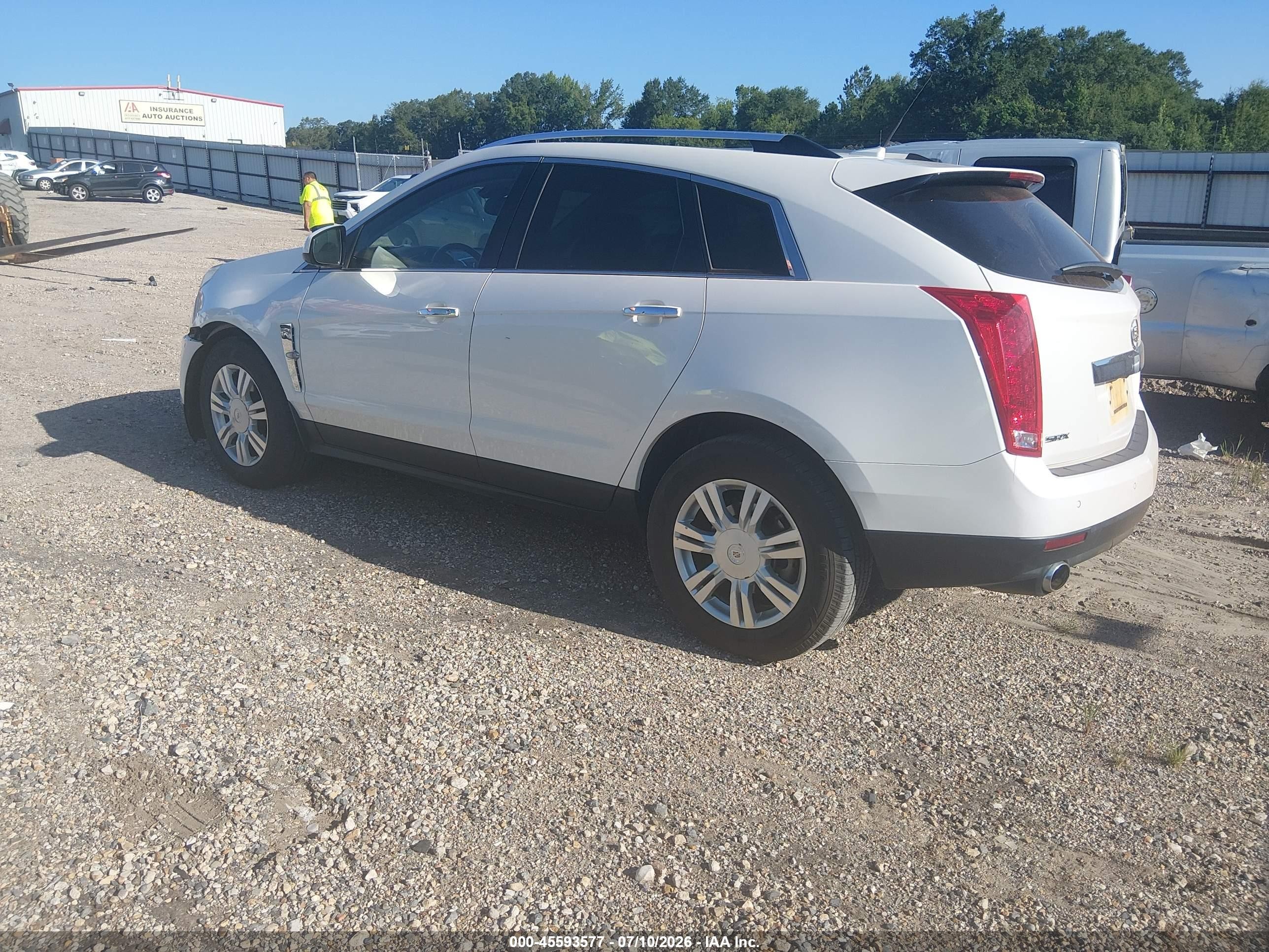 2010 Cadillac Srx Luxury Collection White vin: 3GYFNAEY9AS557638
