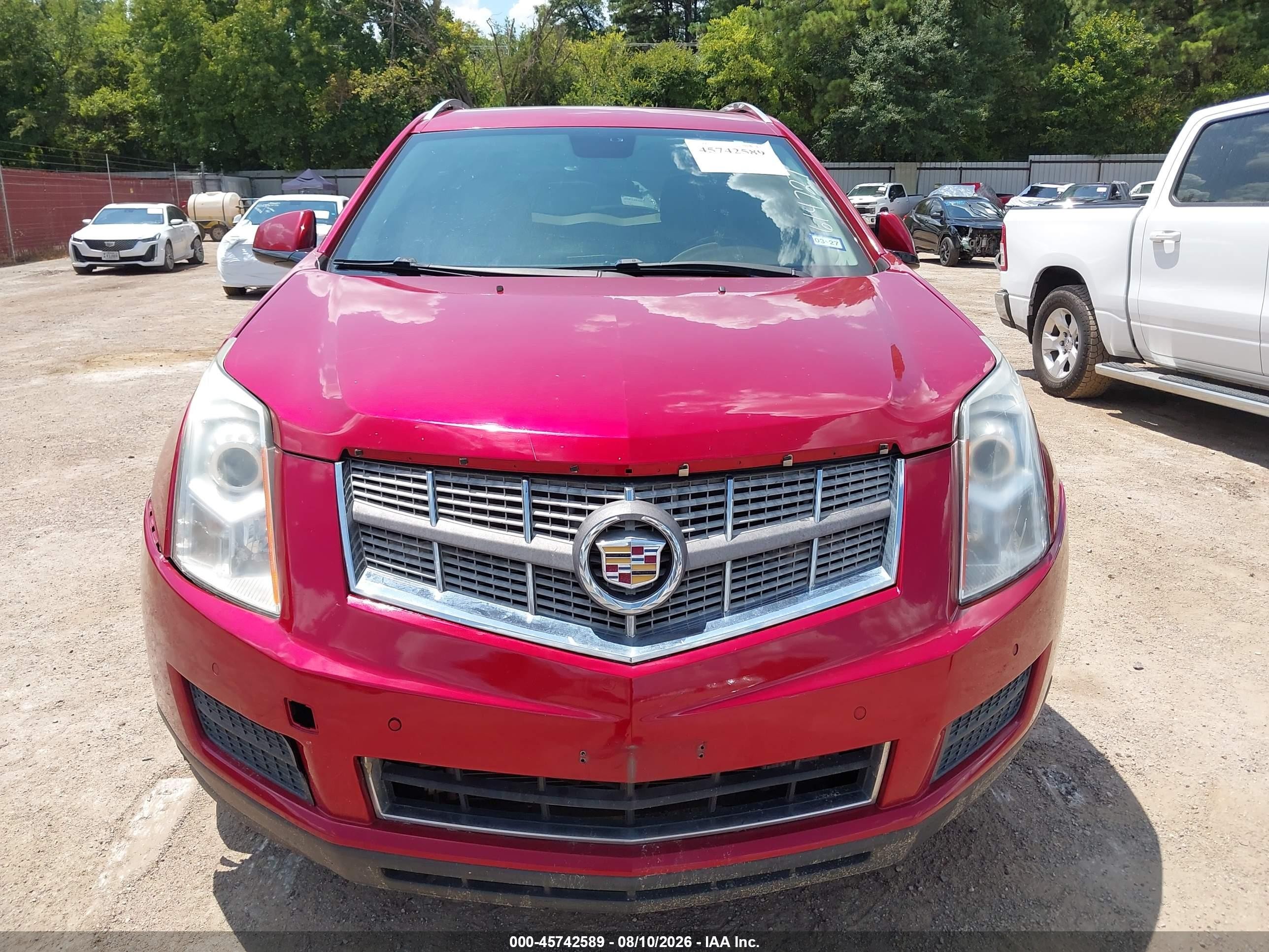 2010 Cadillac Srx Luxury Collection Maroon vin: 3GYFNAEY9AS614727