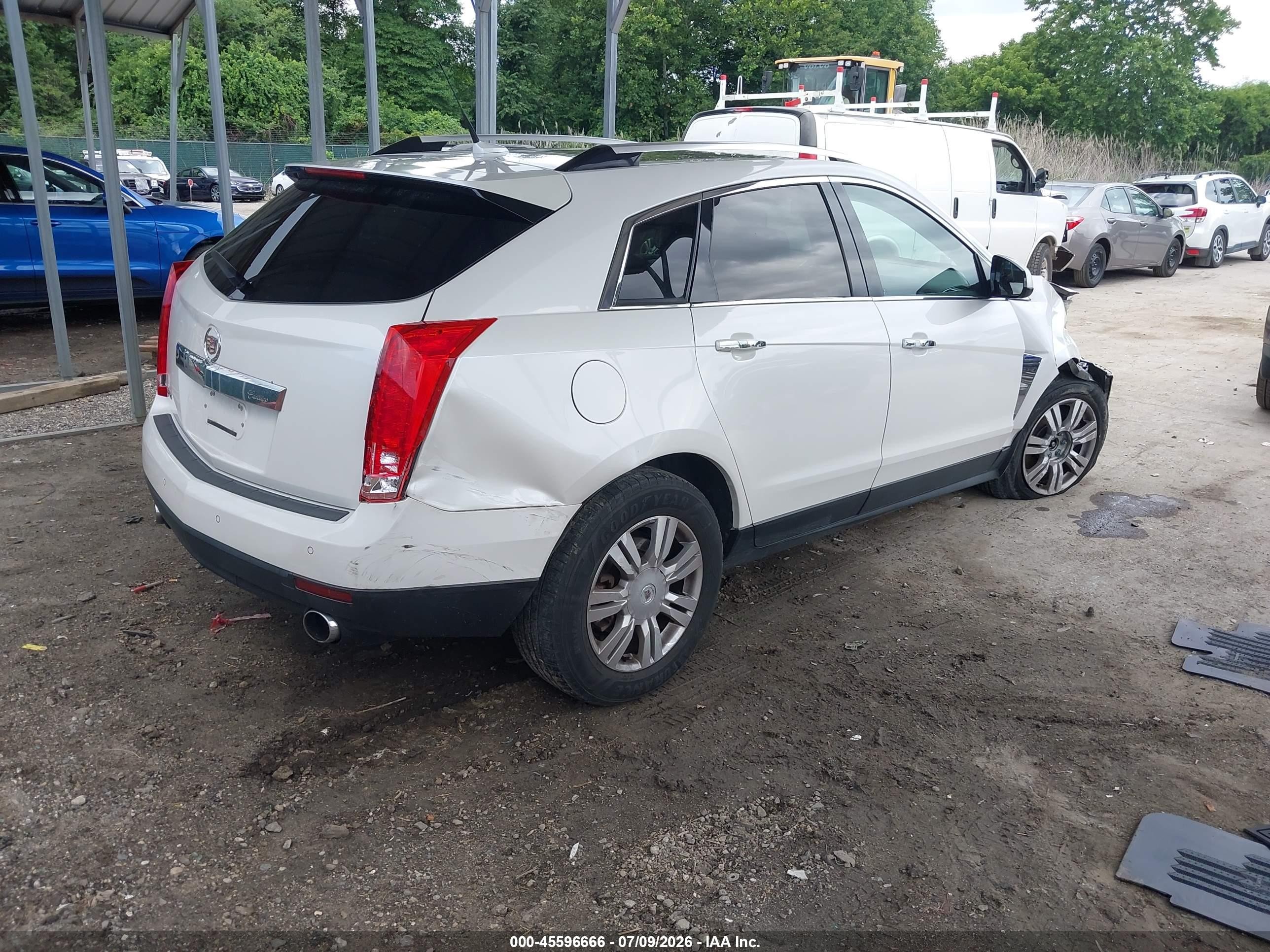 2011 Cadillac Srx Luxury Collection White vin: 3GYFNAEY9BS615149