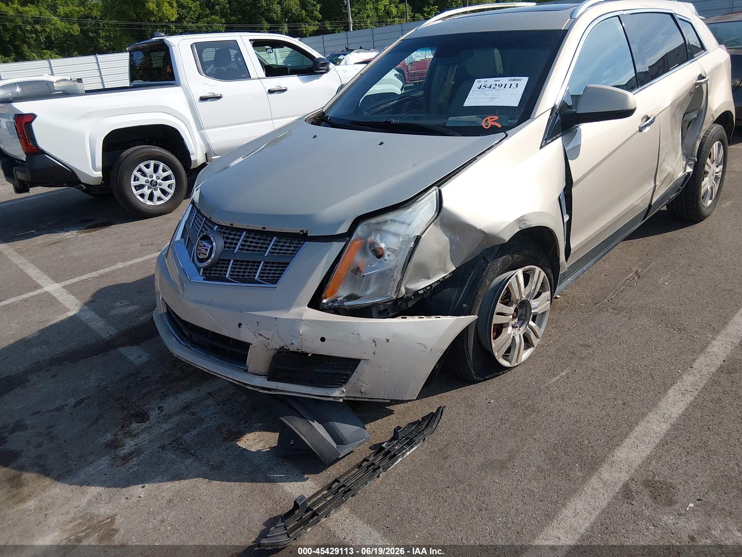 2010 Cadillac Srx Luxury Collection Champagne vin: 3GYFNAEYXAS584721
