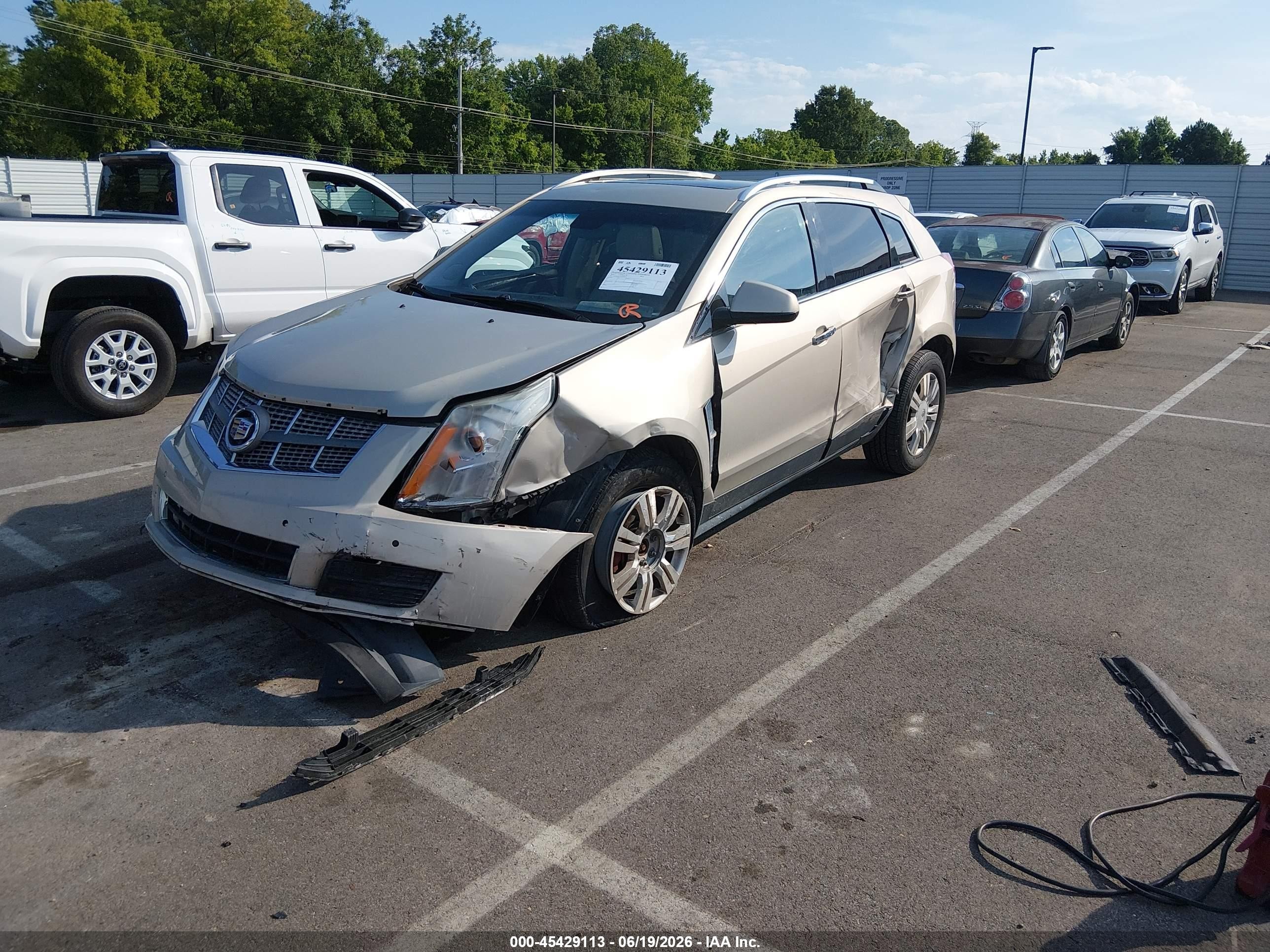 2010 Cadillac Srx Luxury Collection Champagne vin: 3GYFNAEYXAS584721