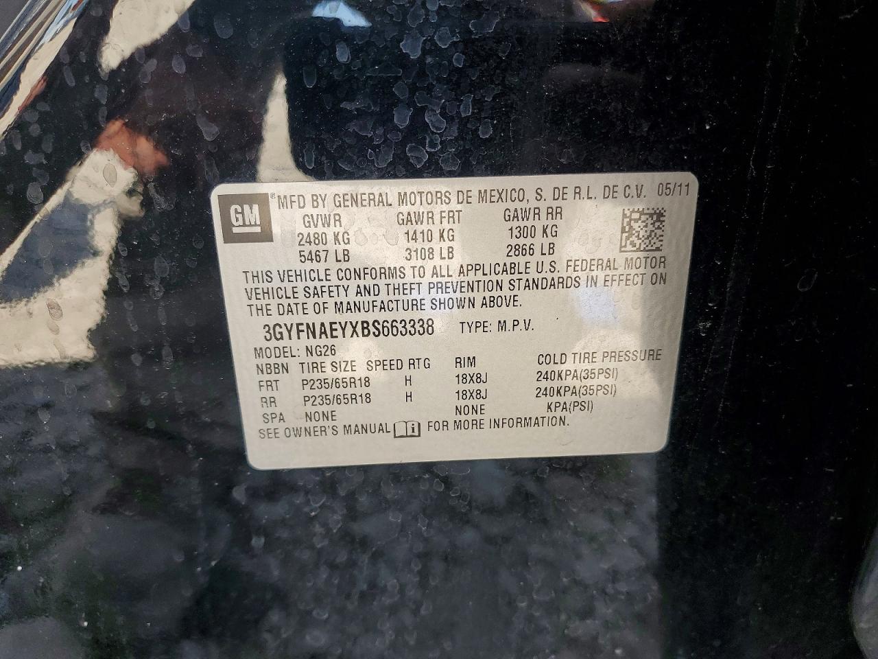 2011 Cadillac Srx Black vin: 3GYFNAEYXBS663338
