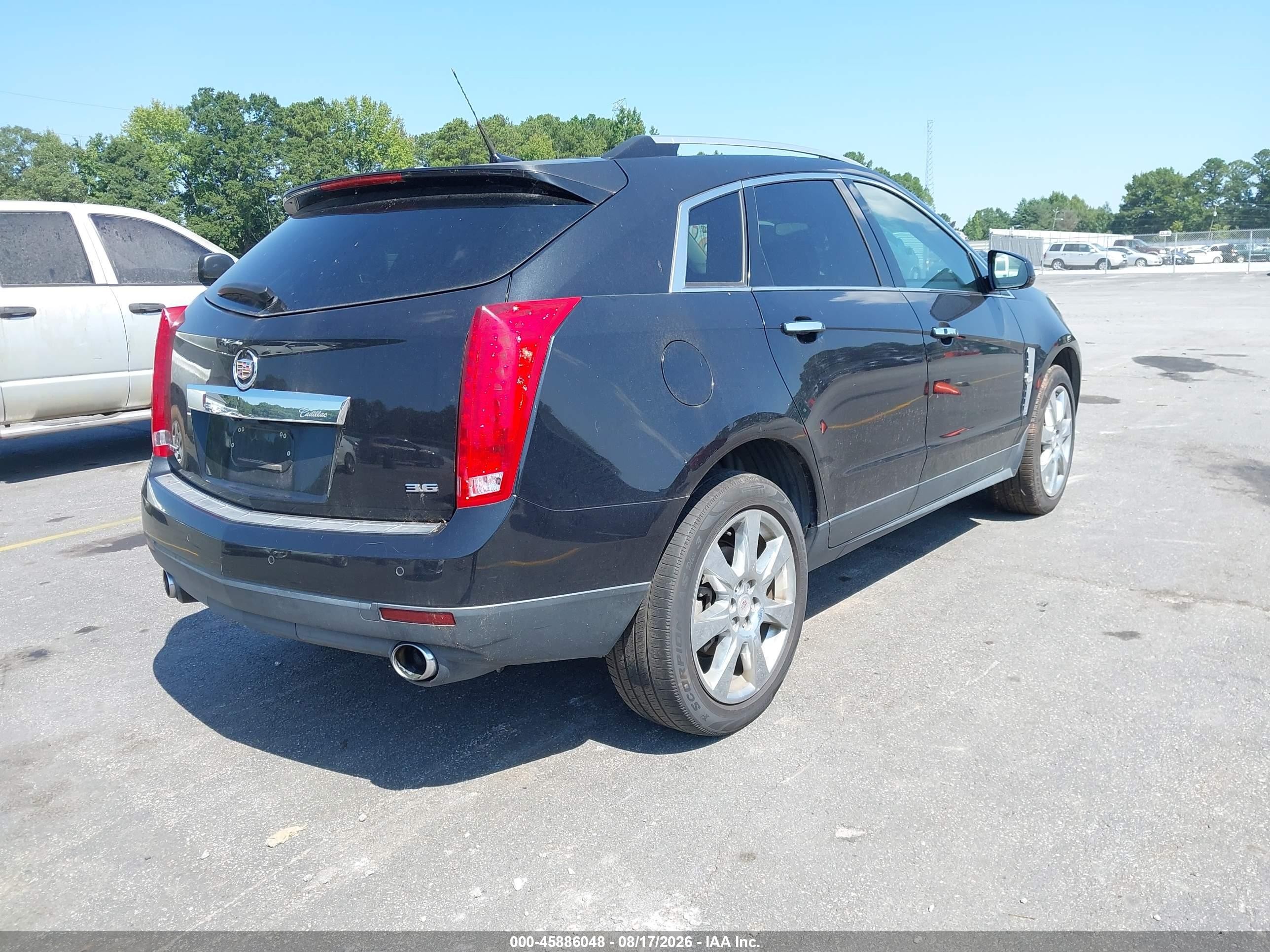 2012 Cadillac Srx Performance Collection Black vin: 3GYFNBE30CS606710