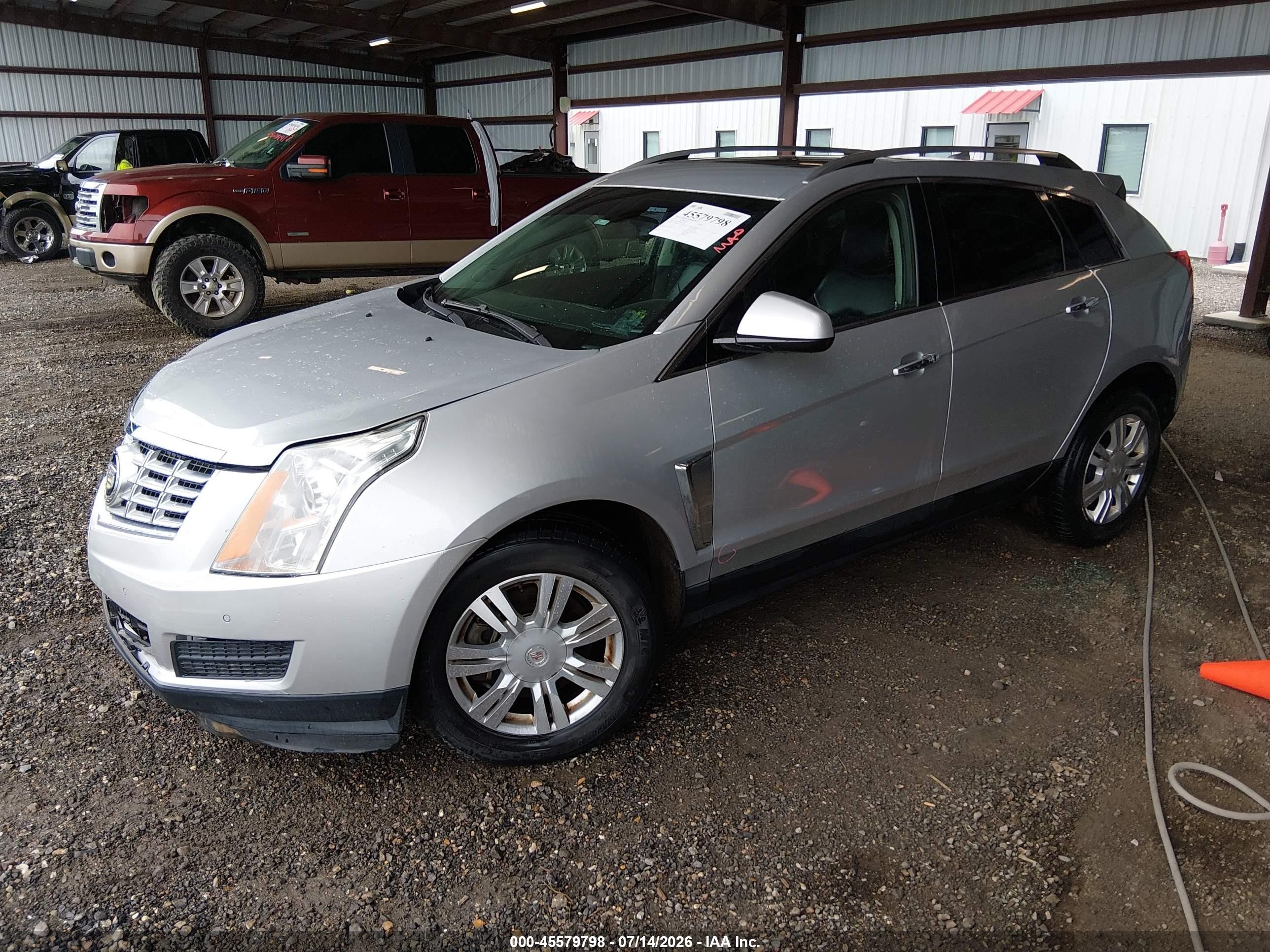 2014 Cadillac Srx Luxury Collection Silver vin: 3GYFNBE30ES517982