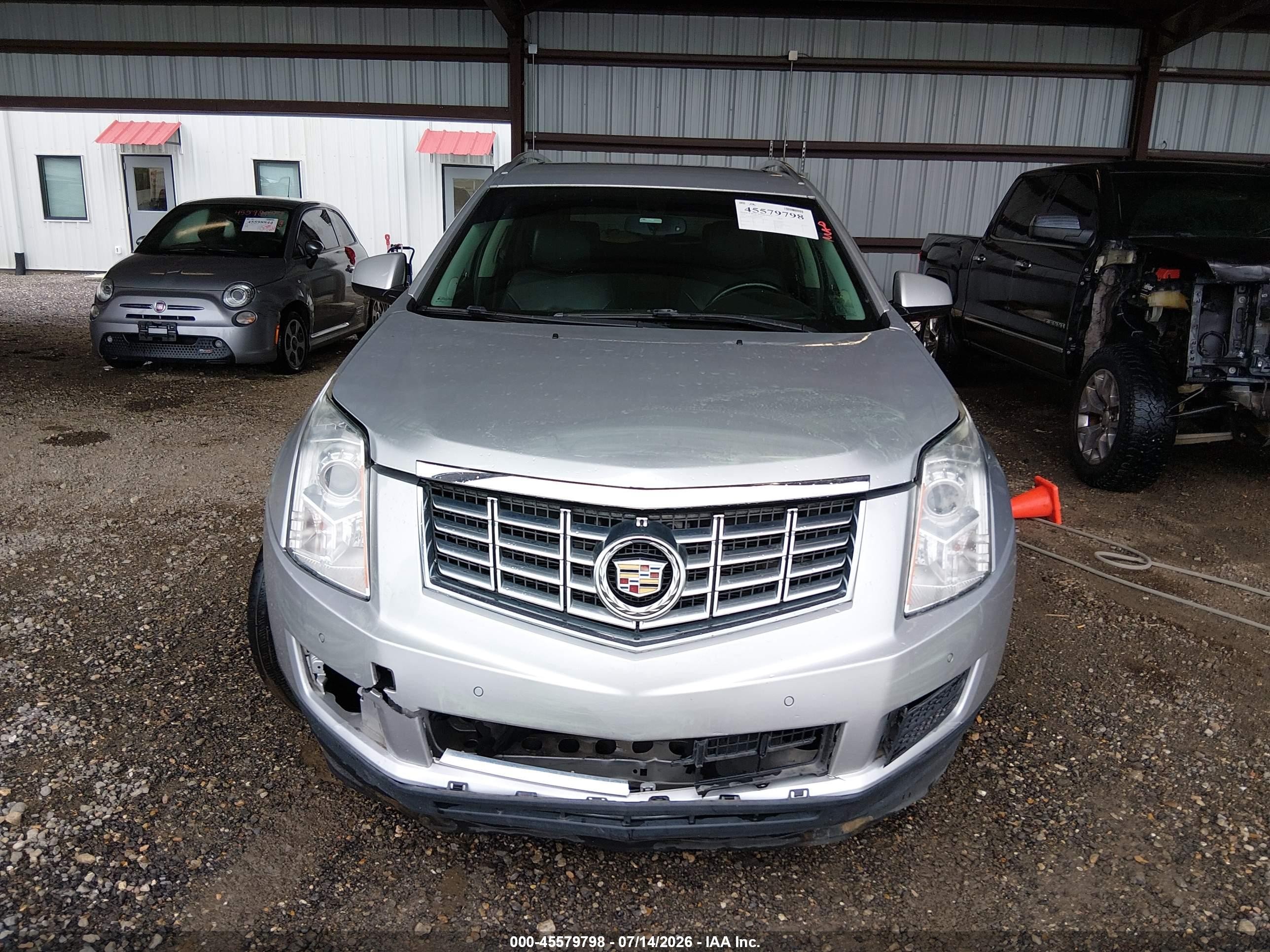 2014 Cadillac Srx Luxury Collection Silver vin: 3GYFNBE30ES517982