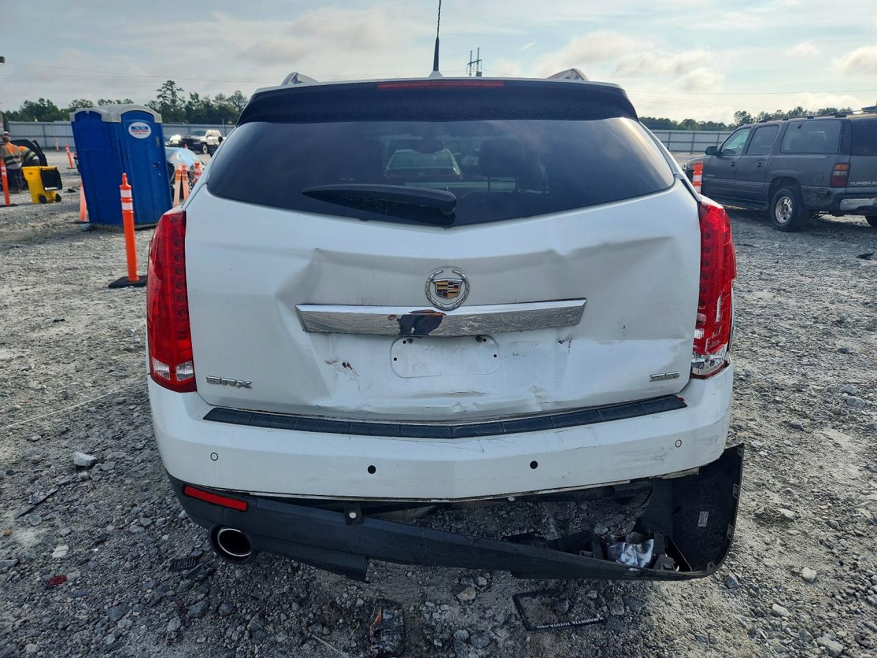 2014 Cadillac Srx Luxury Collection White vin: 3GYFNBE30ES528190