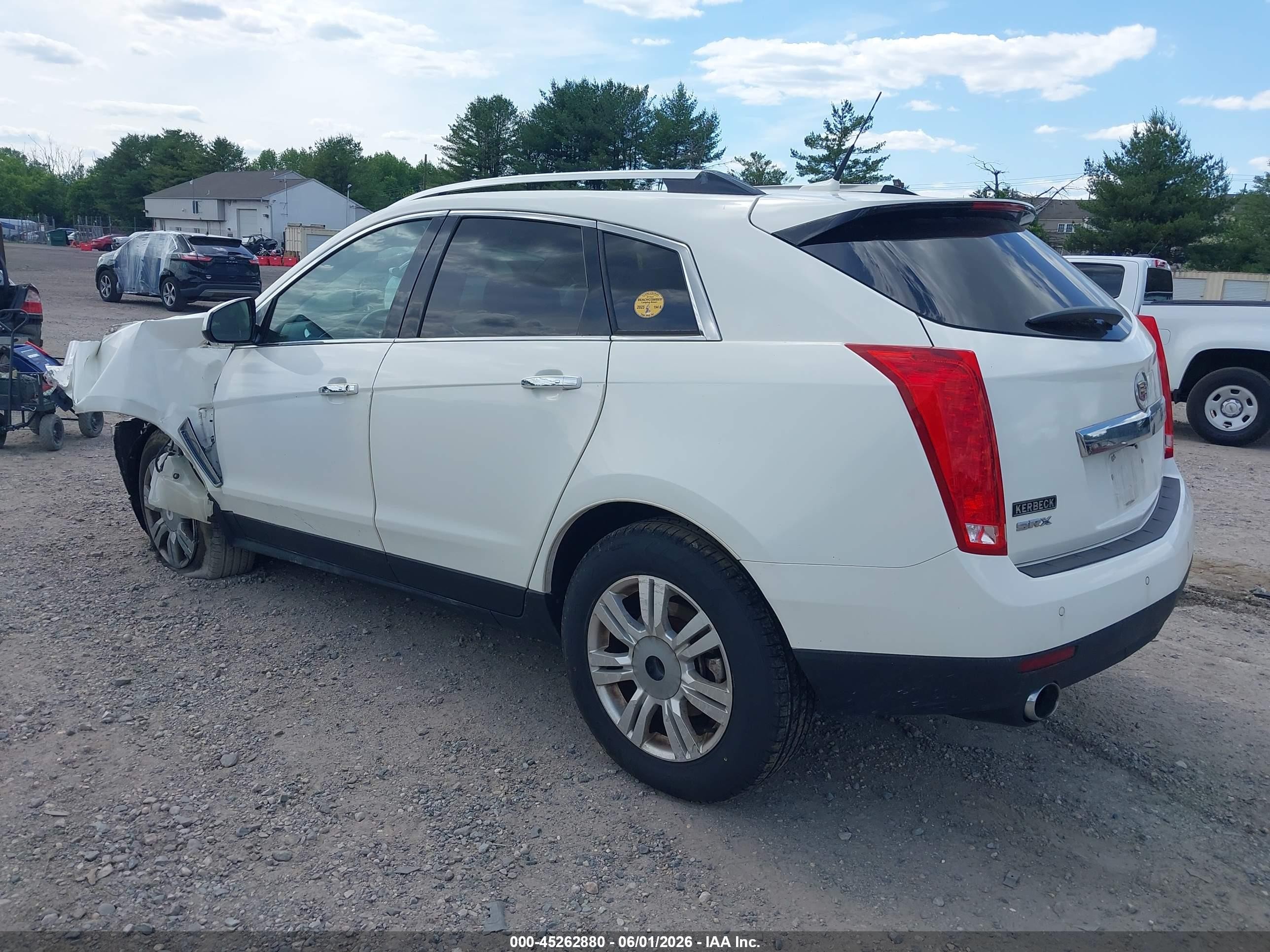 2014 Cadillac Srx Luxury Collection White vin: 3GYFNBE30ES542235