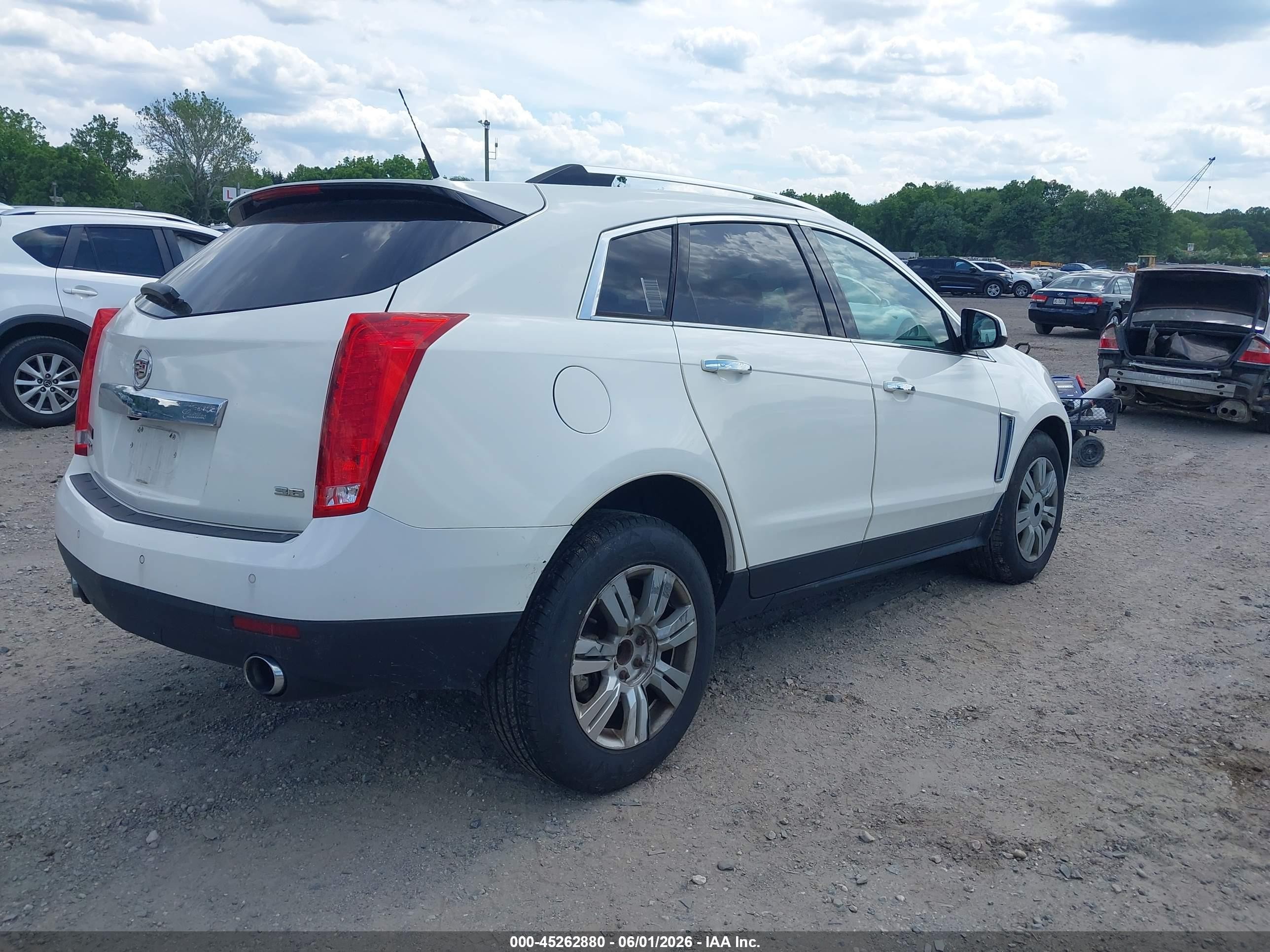 2014 Cadillac Srx Luxury Collection White vin: 3GYFNBE30ES542235