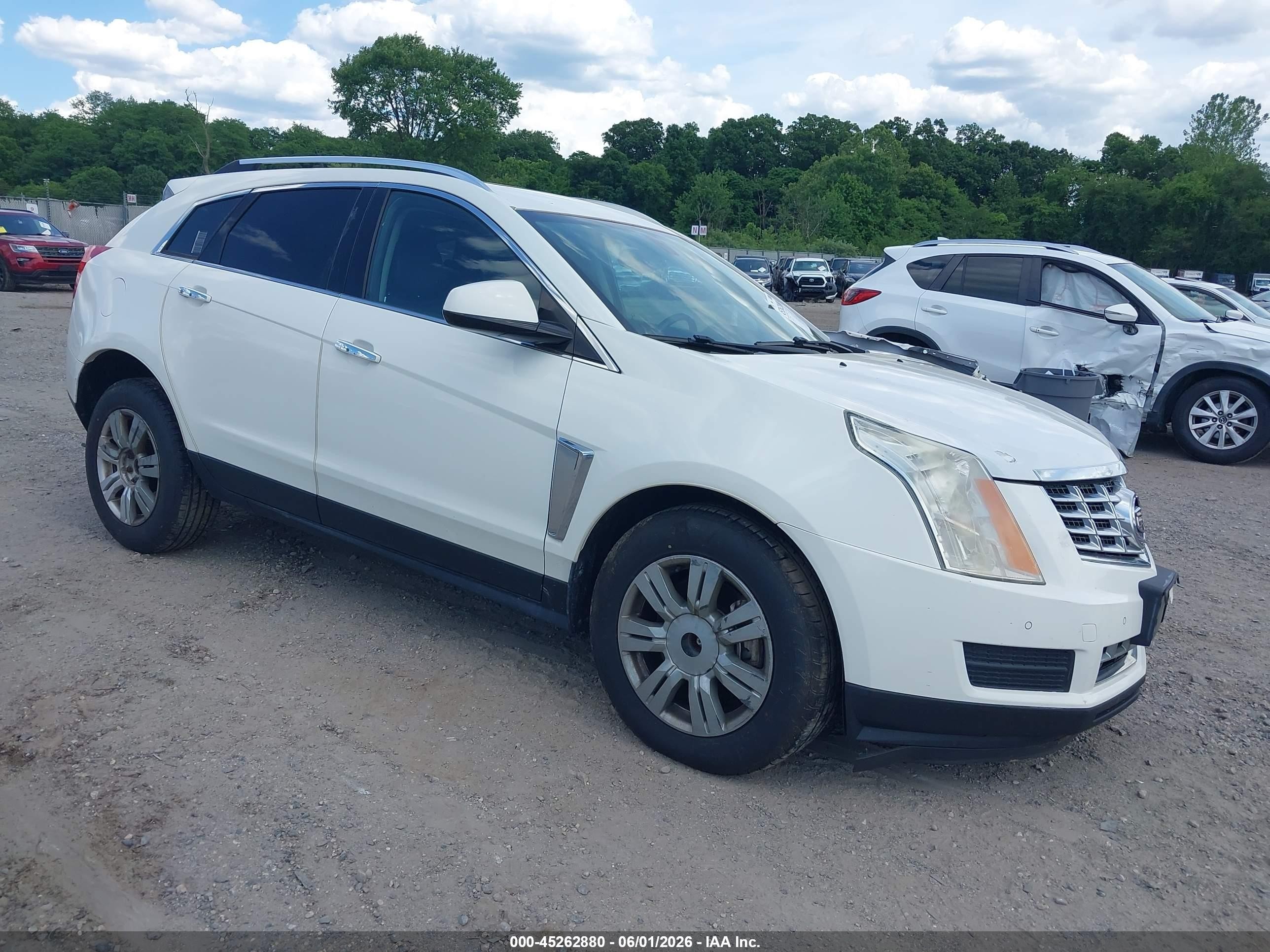 2014 Cadillac Srx Luxury Collection White vin: 3GYFNBE30ES542235