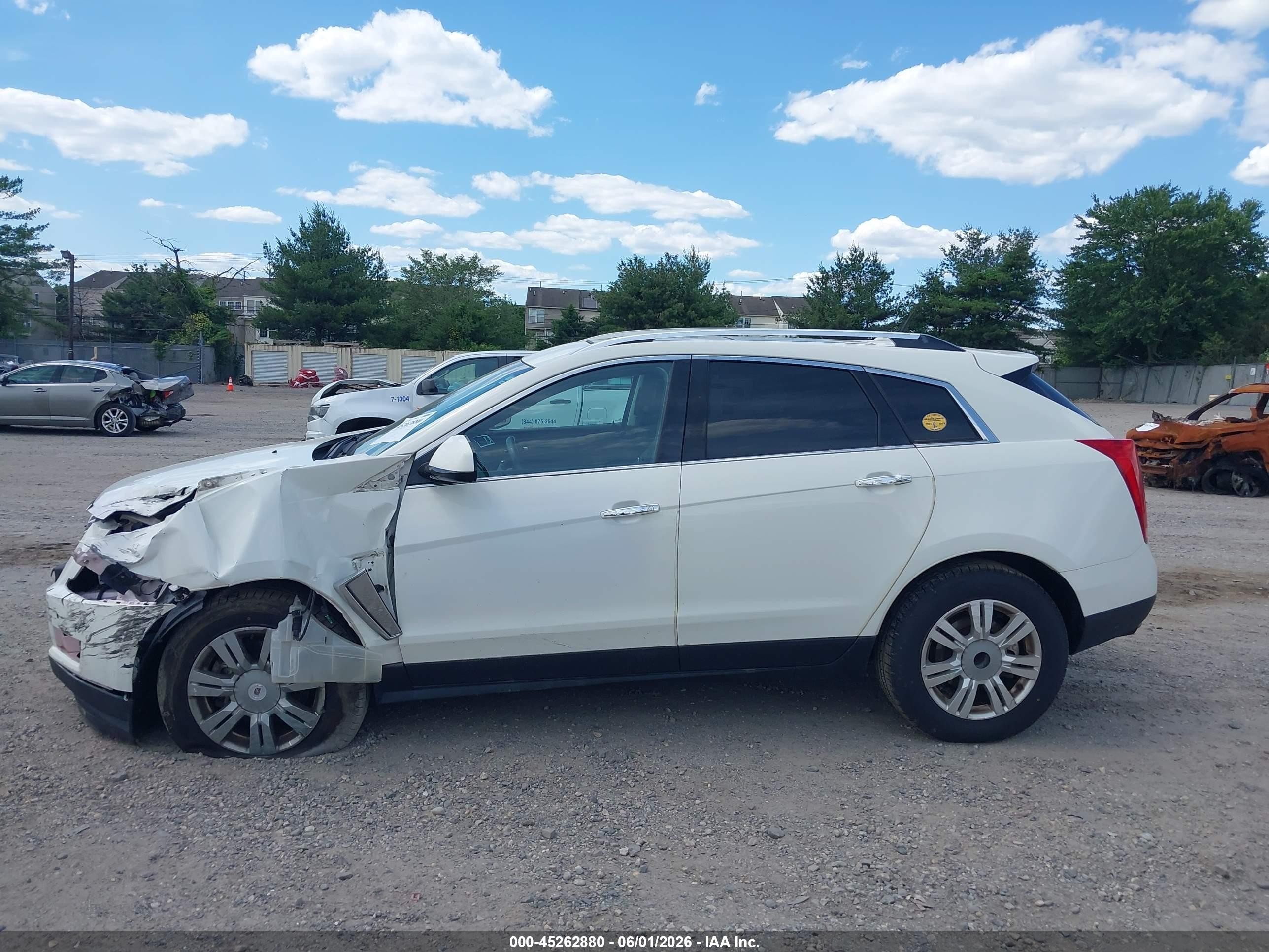 2014 Cadillac Srx Luxury Collection White vin: 3GYFNBE30ES542235