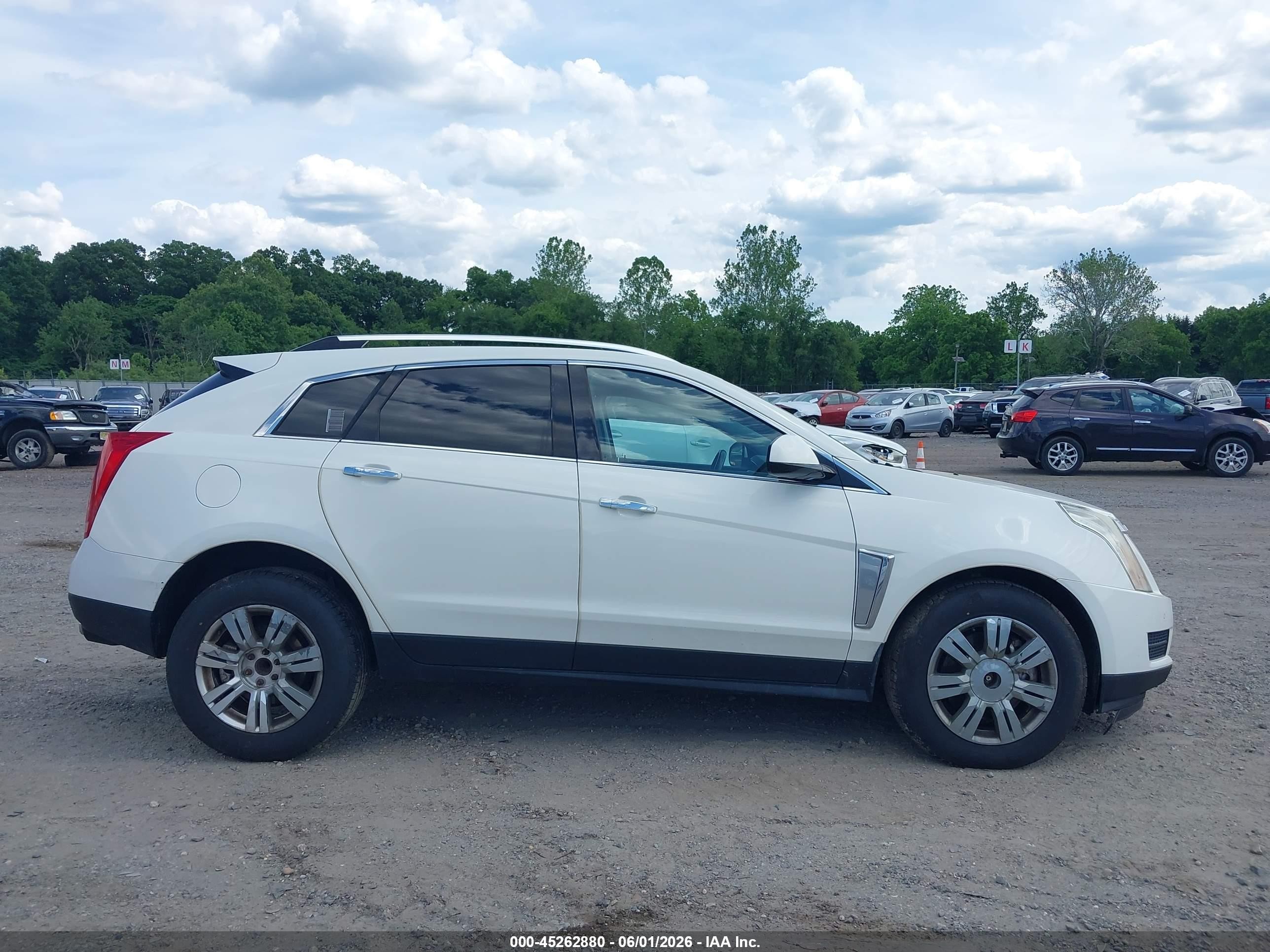 2014 Cadillac Srx Luxury Collection White vin: 3GYFNBE30ES542235