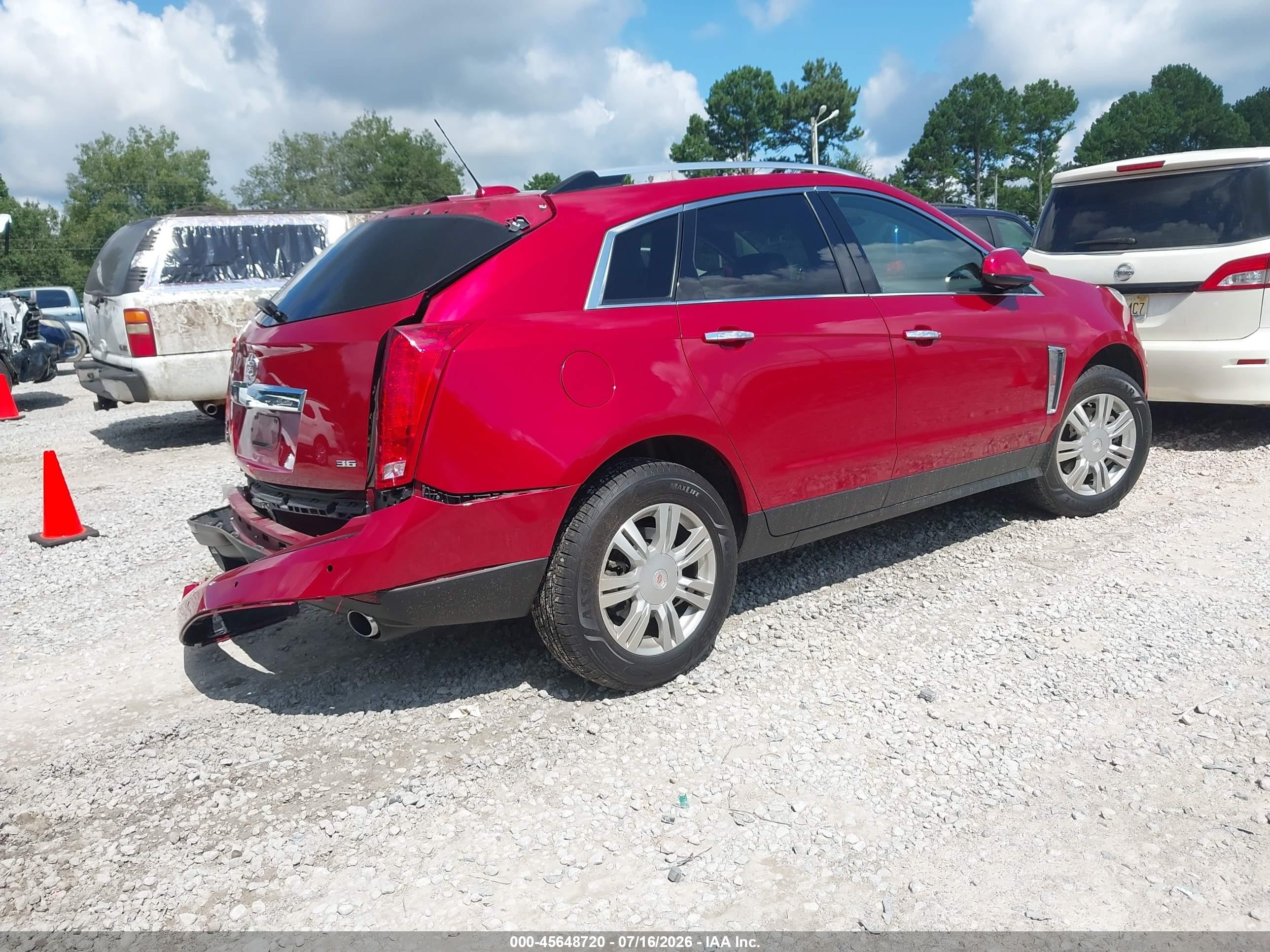 2015 Cadillac Srx Luxury Collection Red vin: 3GYFNBE30FS521161