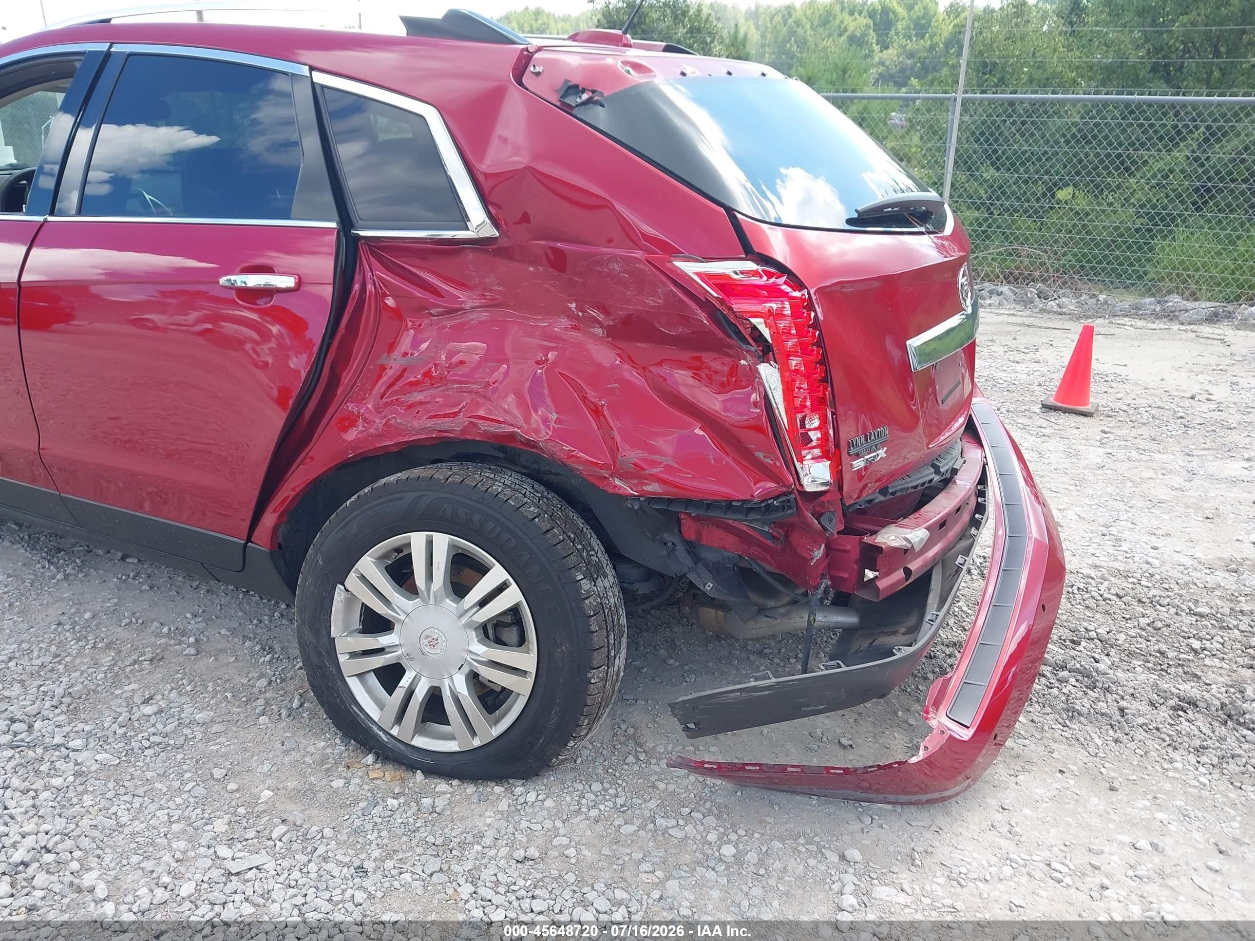 2015 Cadillac Srx Luxury Collection Red vin: 3GYFNBE30FS521161