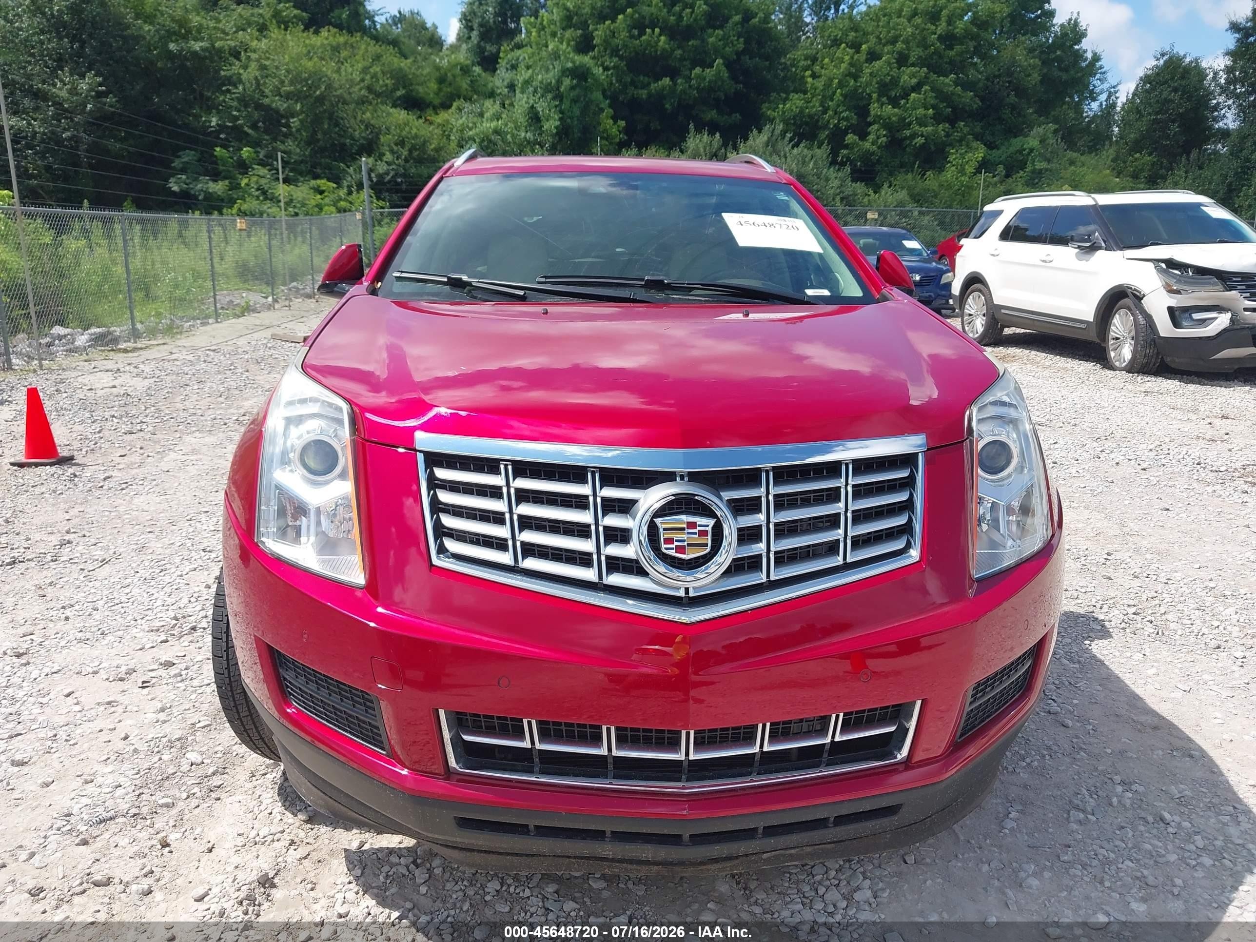 2015 Cadillac Srx Luxury Collection Red vin: 3GYFNBE30FS521161