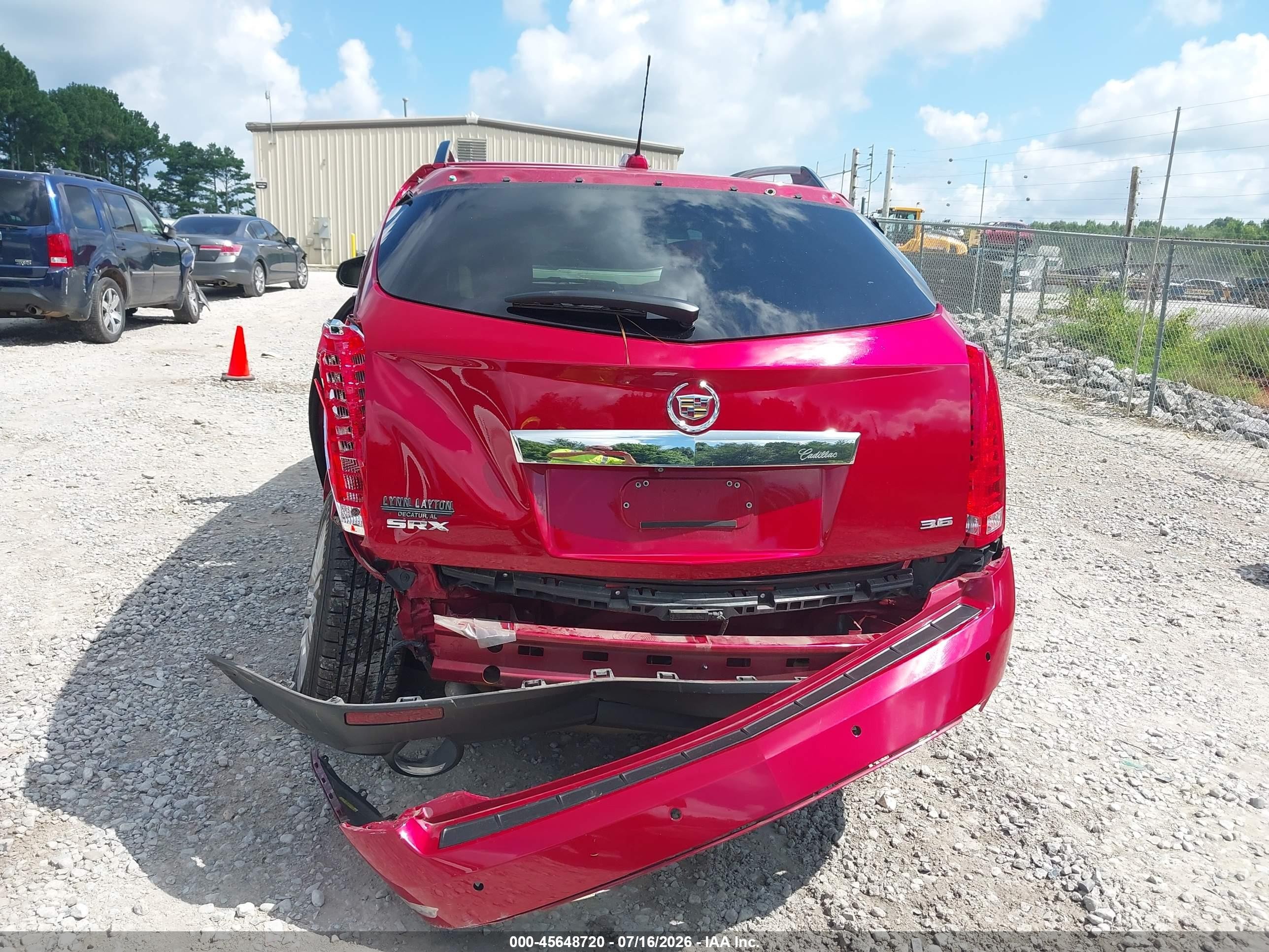 2015 Cadillac Srx Luxury Collection Red vin: 3GYFNBE30FS521161