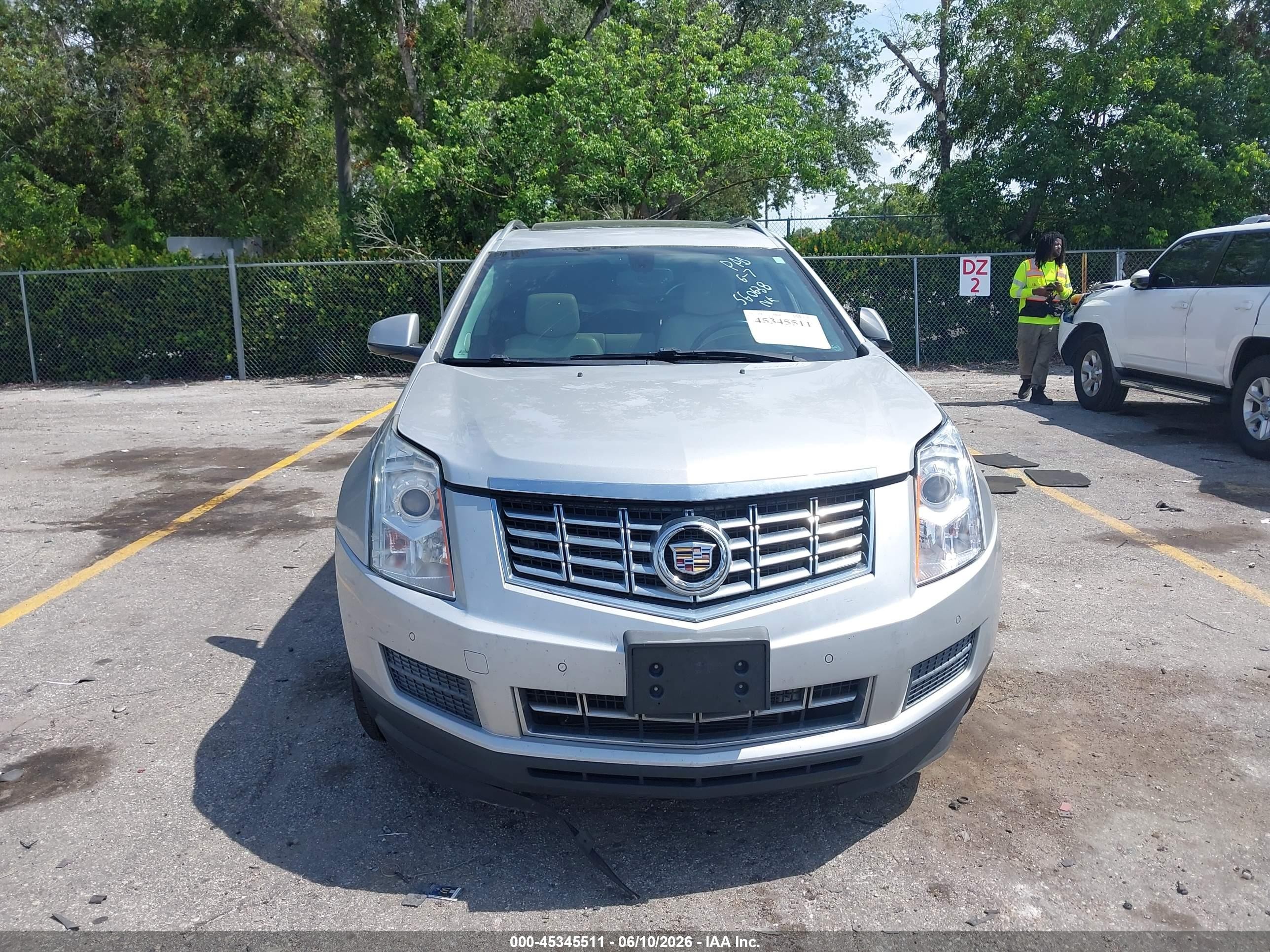 2015 Cadillac Srx Luxury Collection Silver vin: 3GYFNBE30FS560638