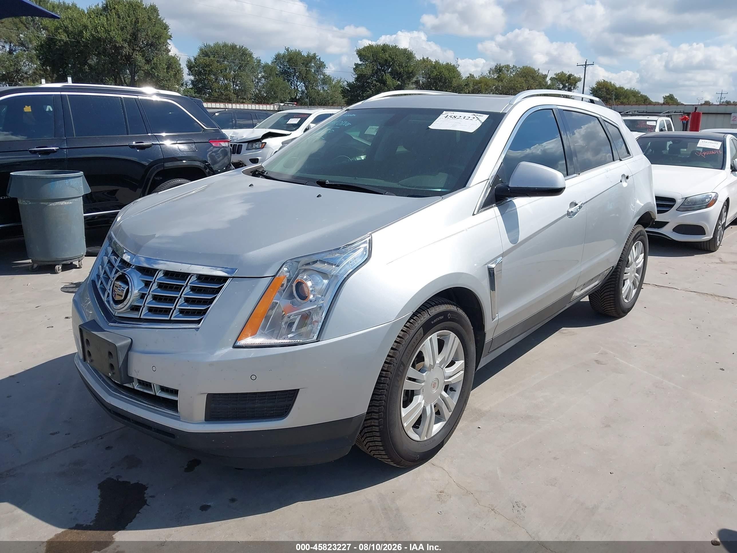 2015 Cadillac Srx Luxury Collection Silver vin: 3GYFNBE30FS587077