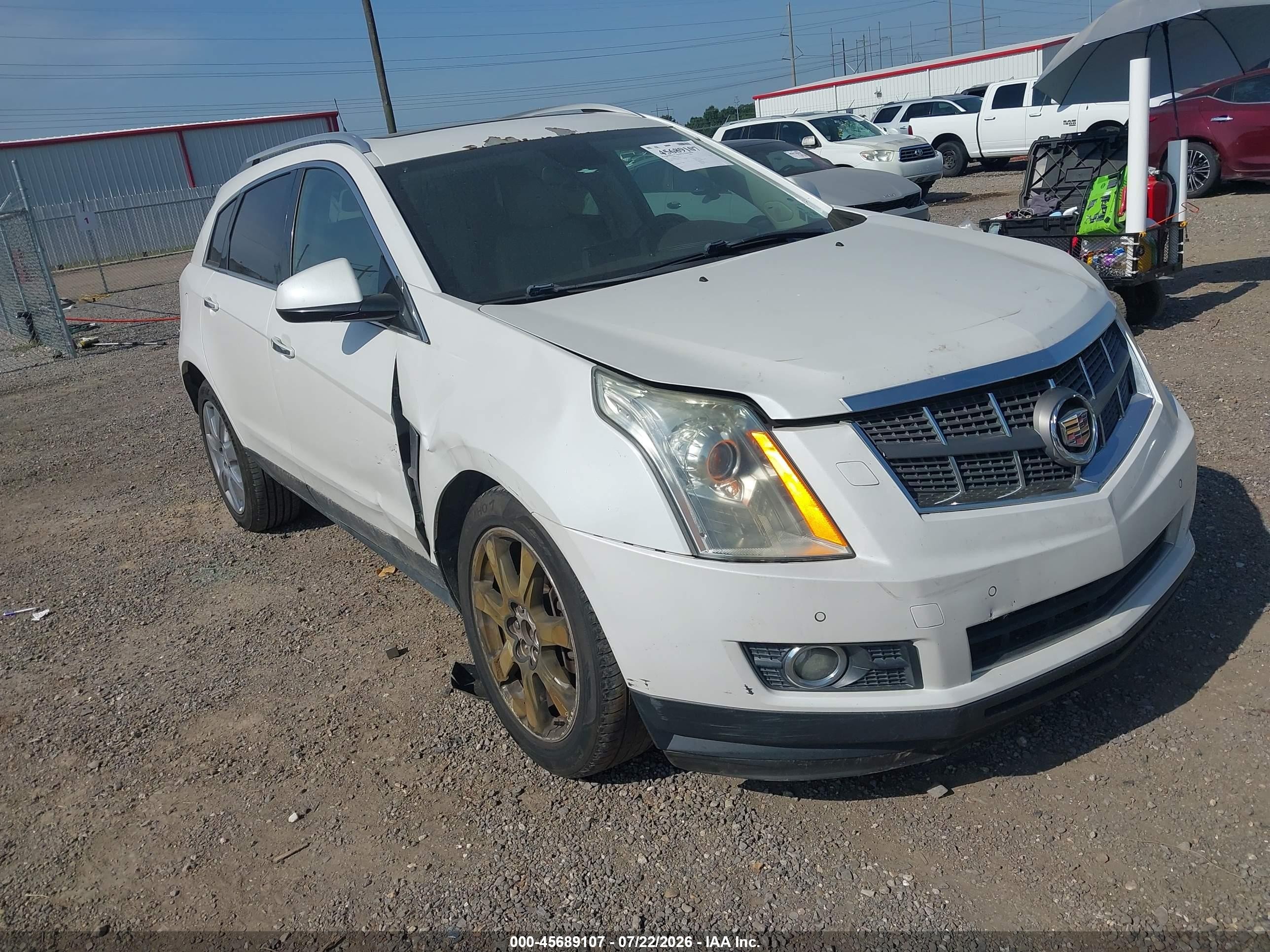 2012 Cadillac Srx Performance Collection White vin: 3GYFNBE31CS612676