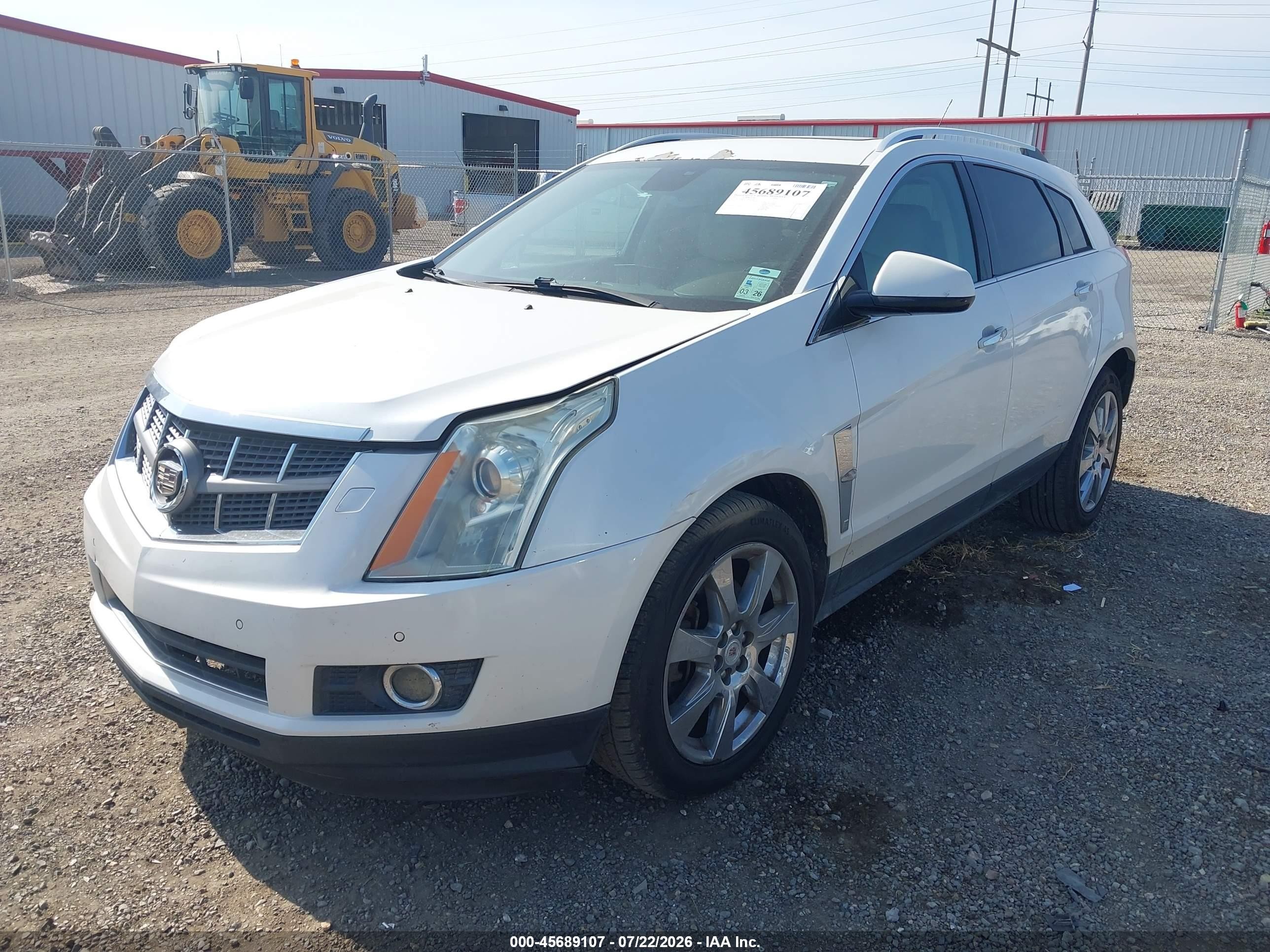 2012 Cadillac Srx Performance Collection White vin: 3GYFNBE31CS612676