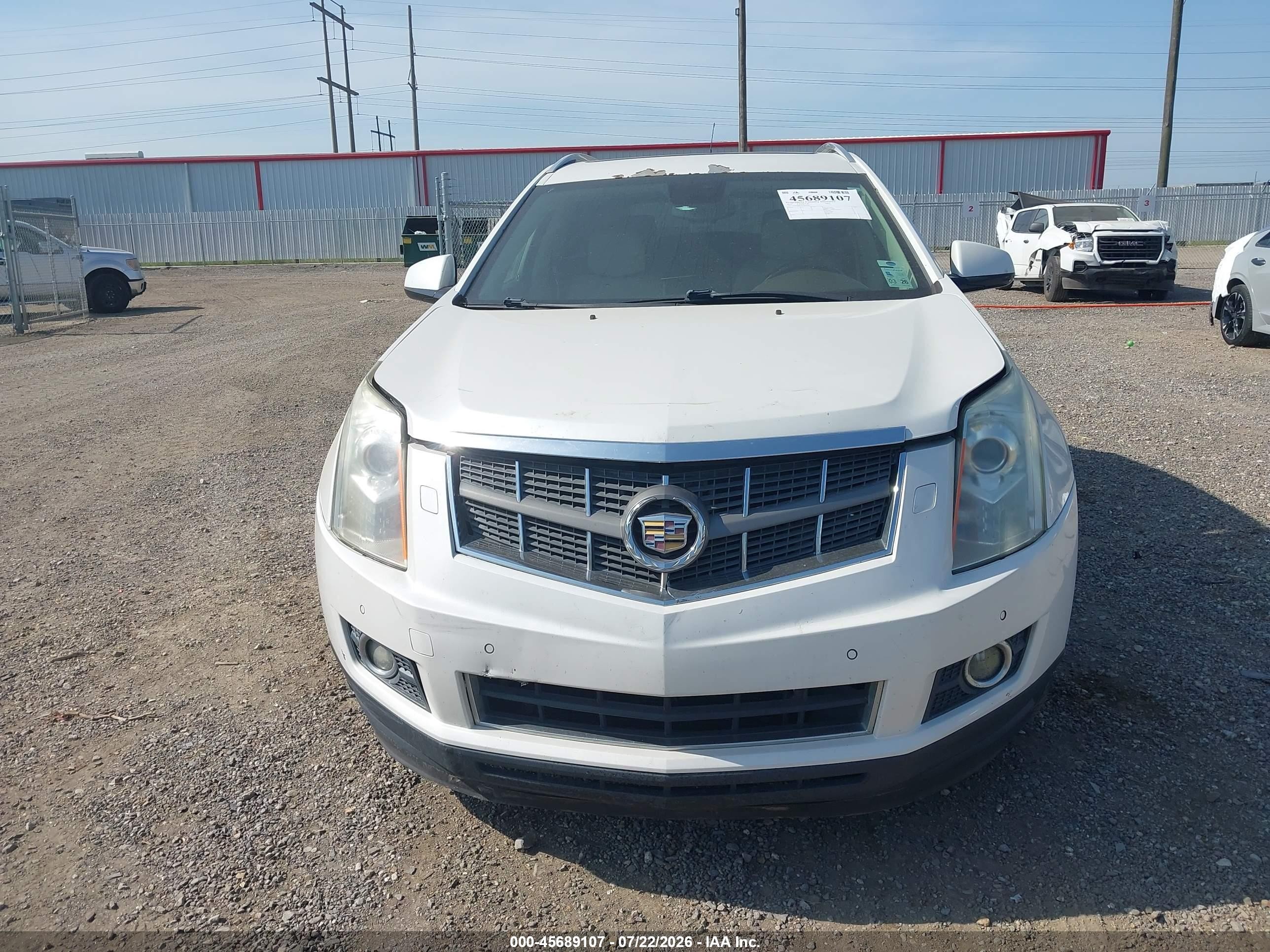 2012 Cadillac Srx Performance Collection White vin: 3GYFNBE31CS612676